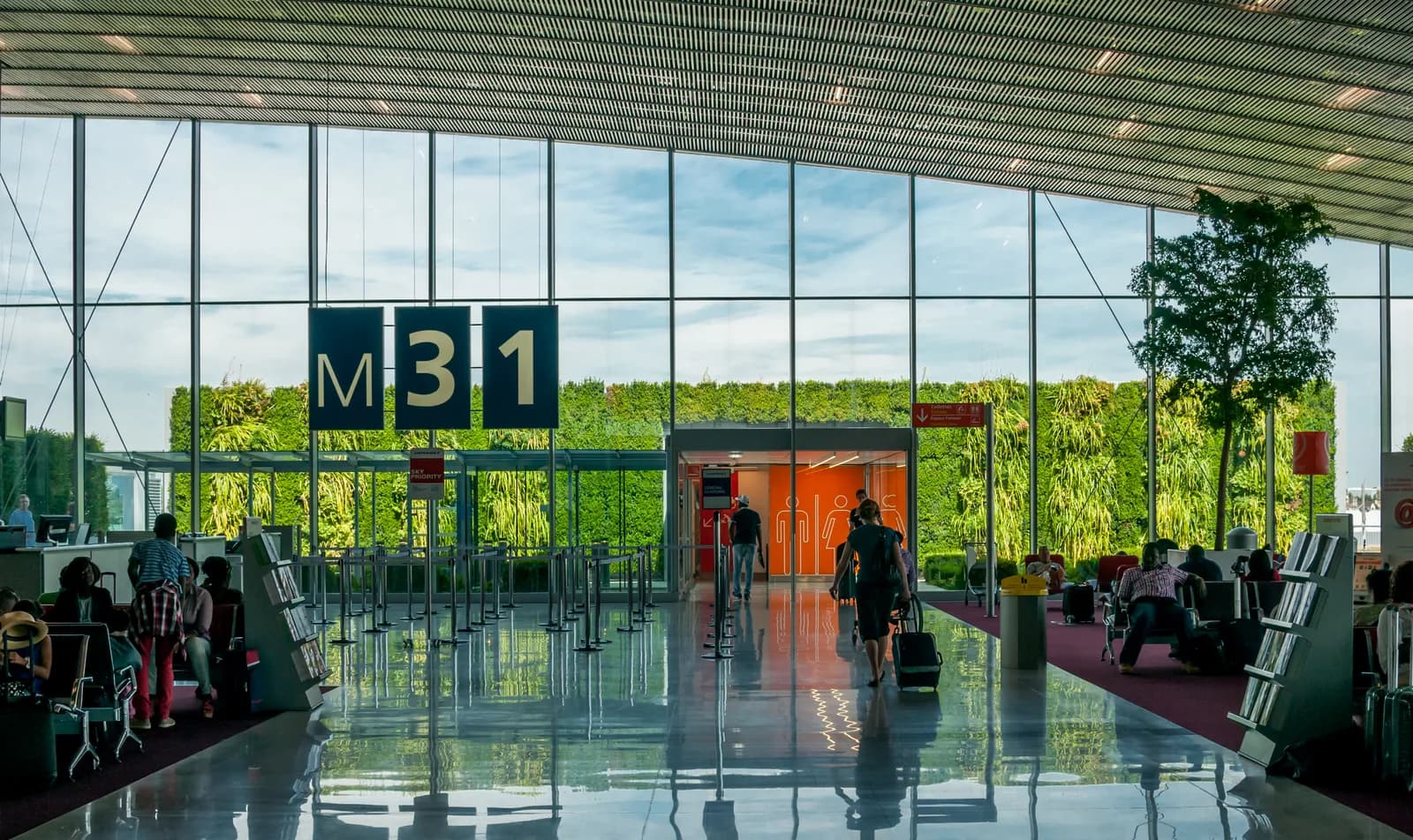 Terminal building at Paris Charles de Gaulle Airport