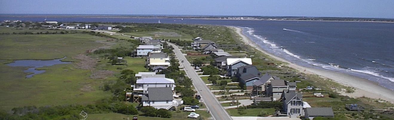 Bald Head Island, mouth of the Cape Fear River, southern coast - one of the best beaches in North Carolina