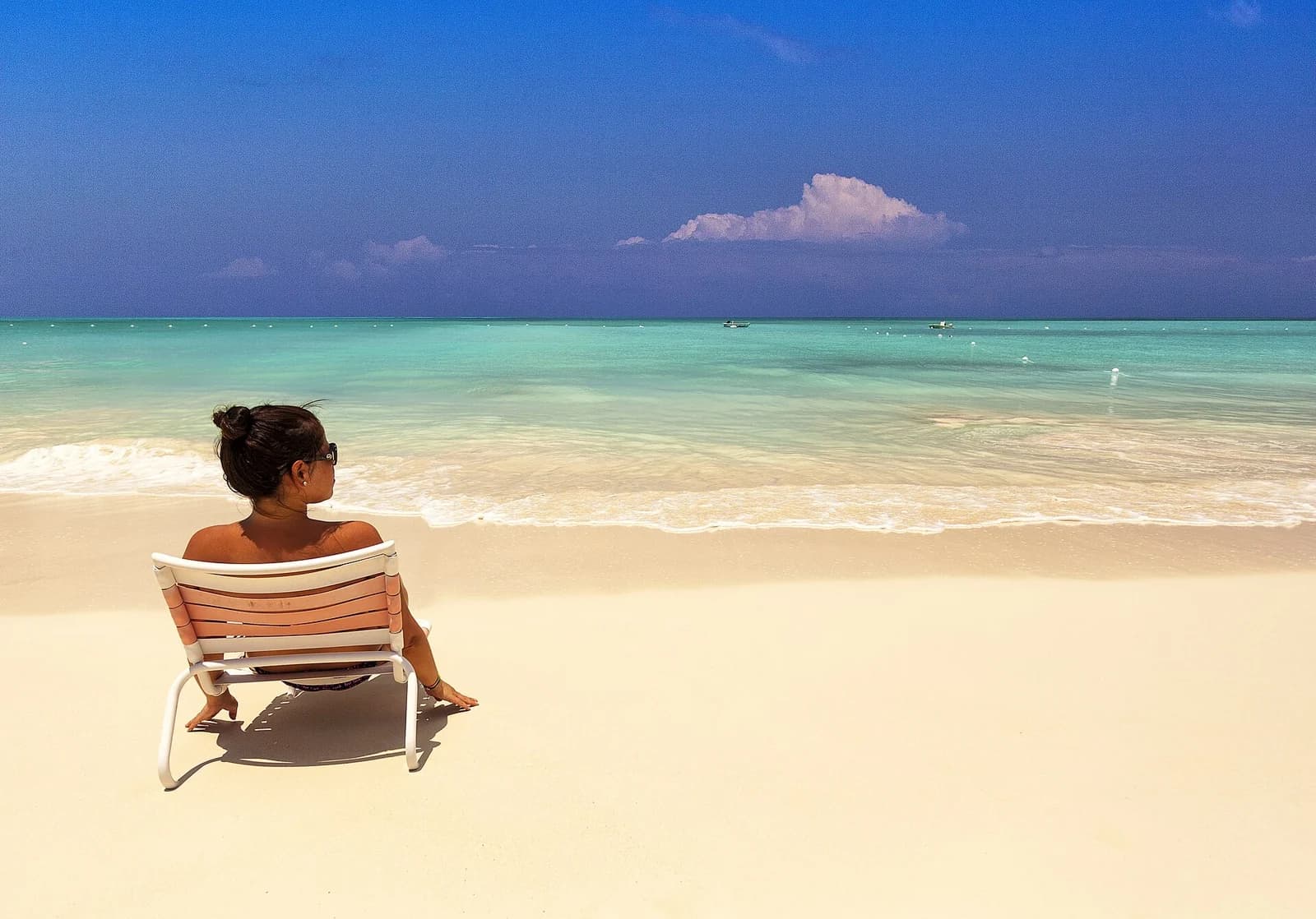 Grace Bay, Providenciales, Turks and Caicos - calm turquoise shallows lapping the powder-white sand
