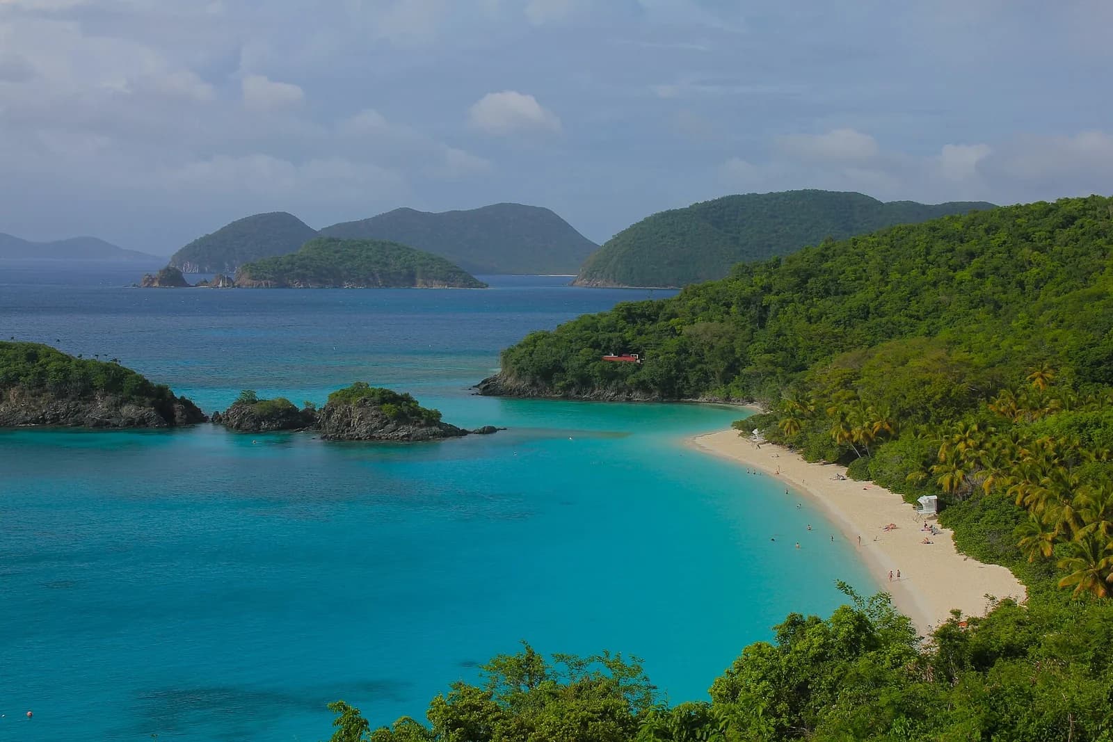 Trunk Bay, St. John, US Virgin Islands - one of the best beaches in the Caribbean