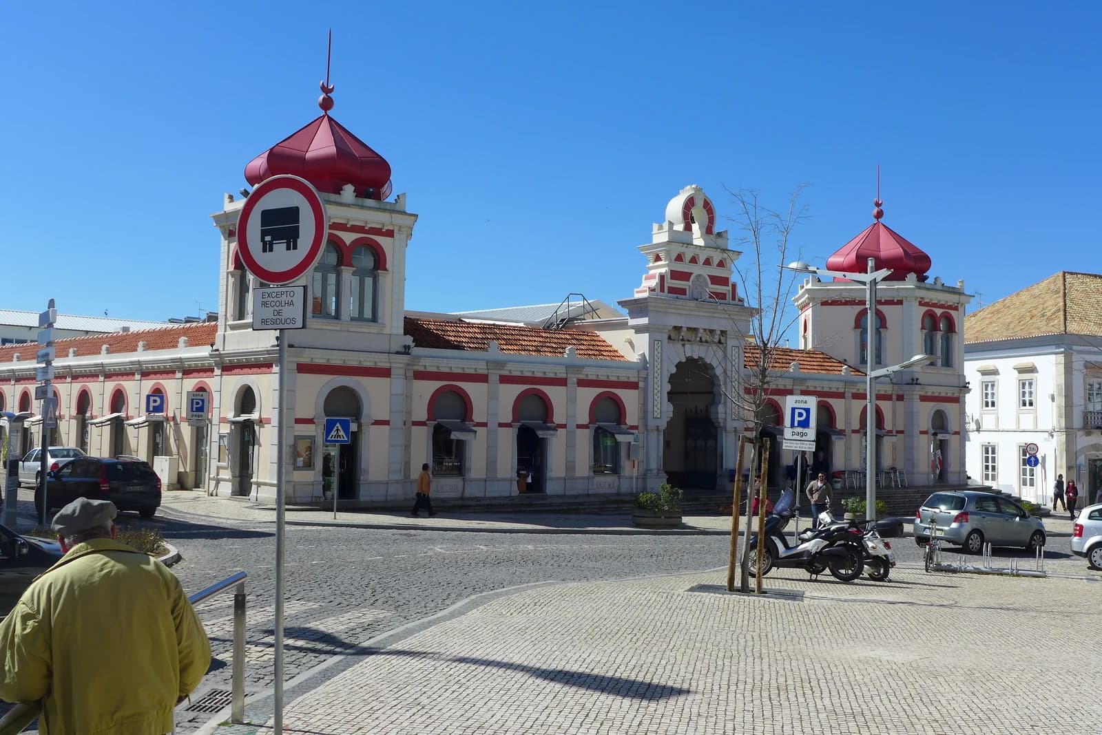 The domed Moorish-revival market hall in Loulé, the inland town below the hills at Tôr