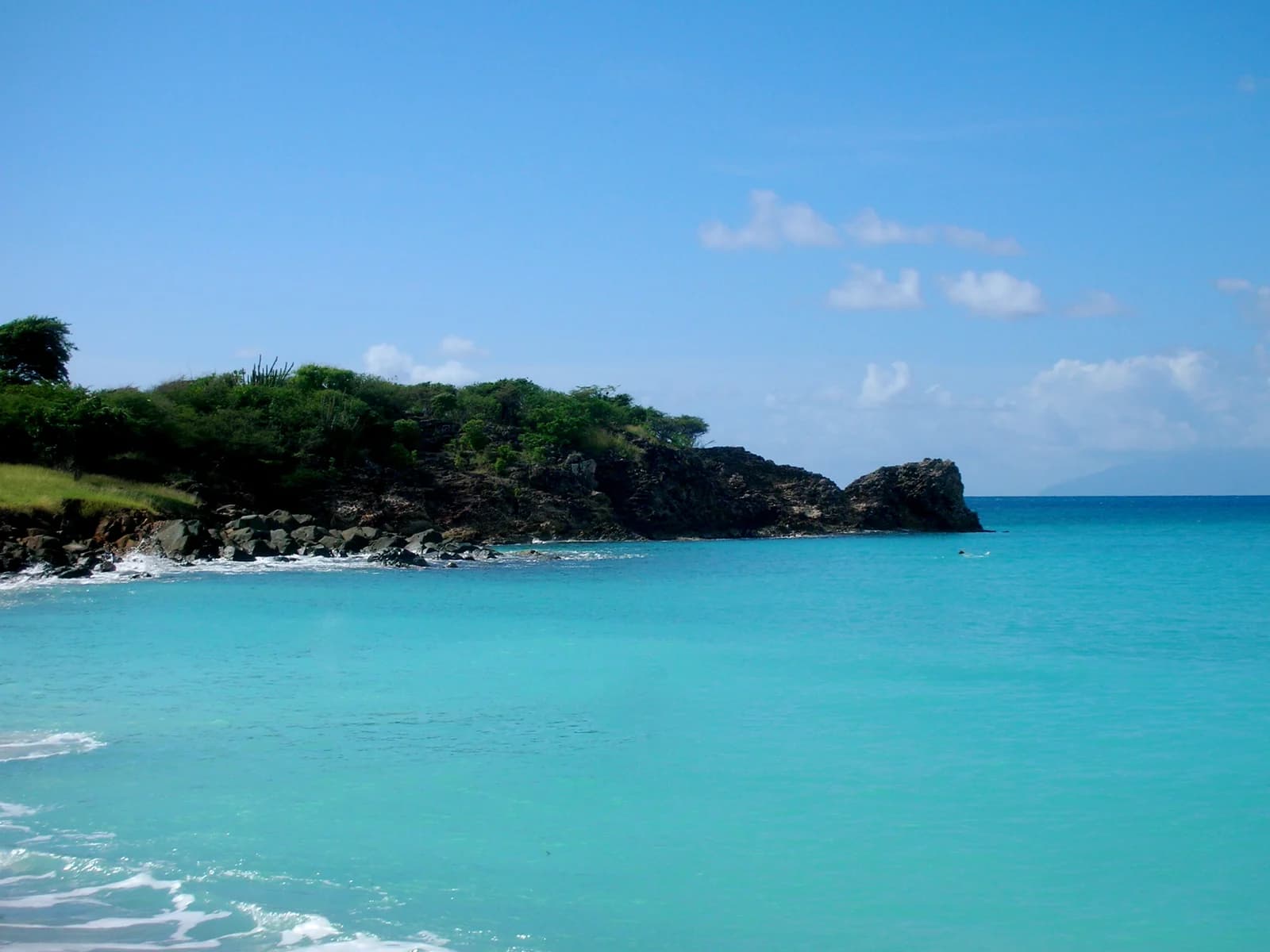 Turquoise water off Turner's Beach near Johnson's Point on Antigua's west coast