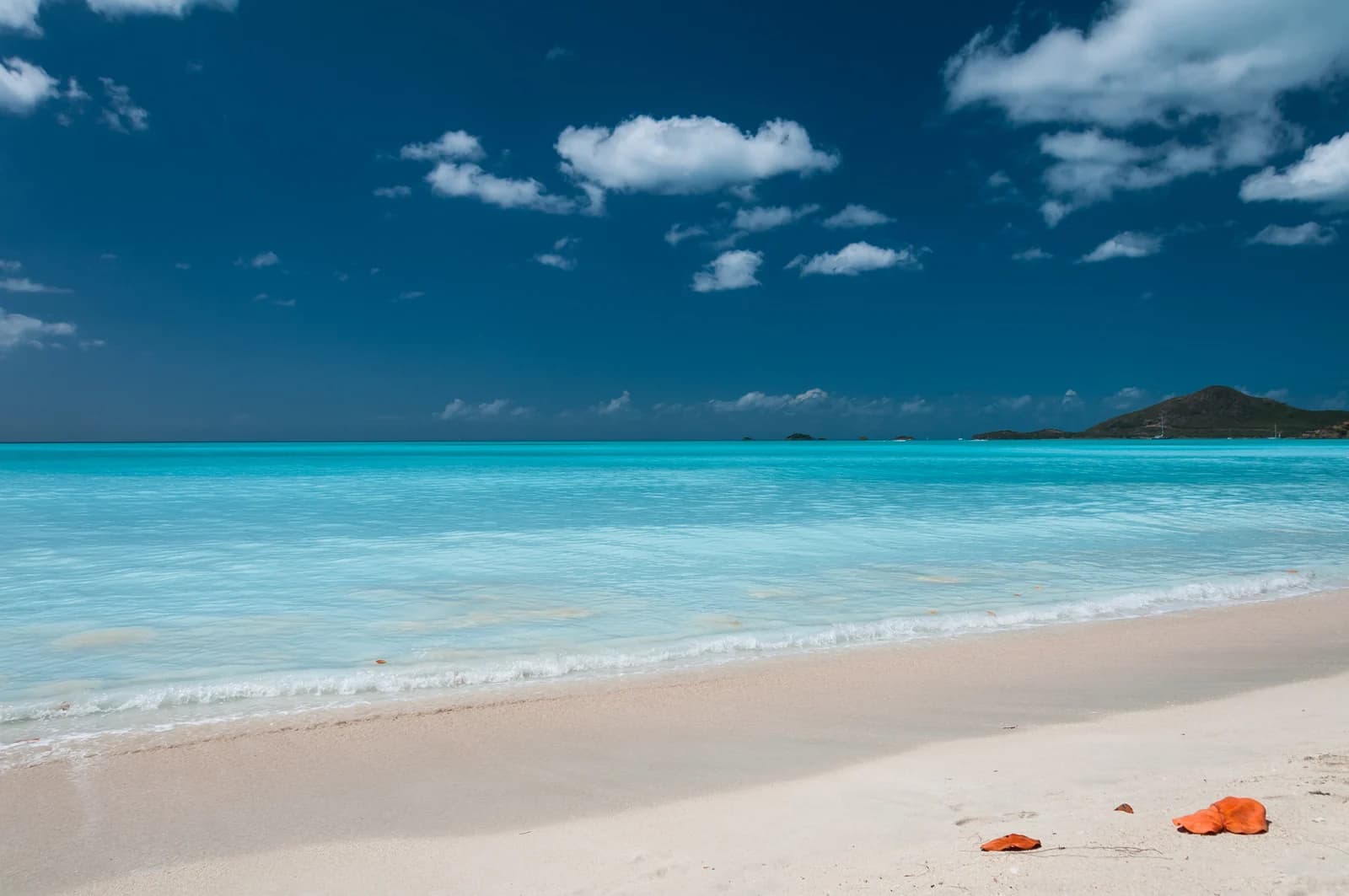 Clear shallow water at Valley Church Beach on Antigua's west coast