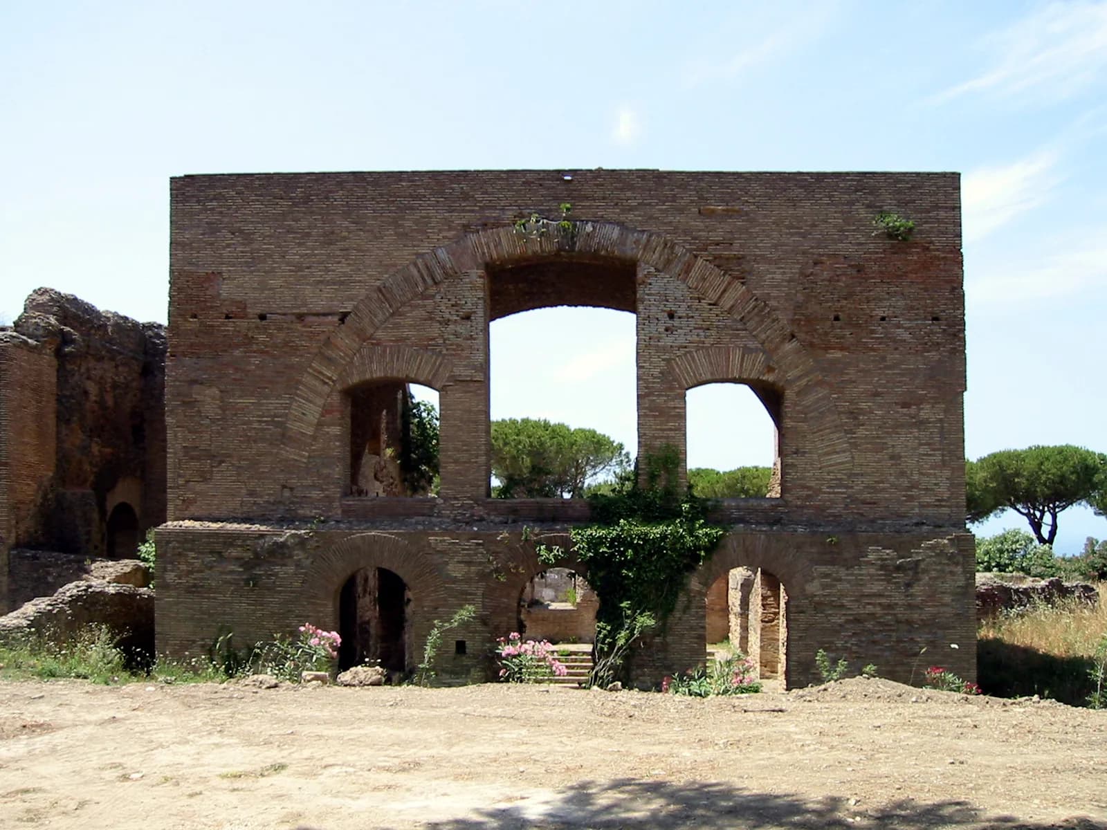 The Terme Taurine, the Roman baths on the hillside inland from Civitavecchia, away from the seafront hotels