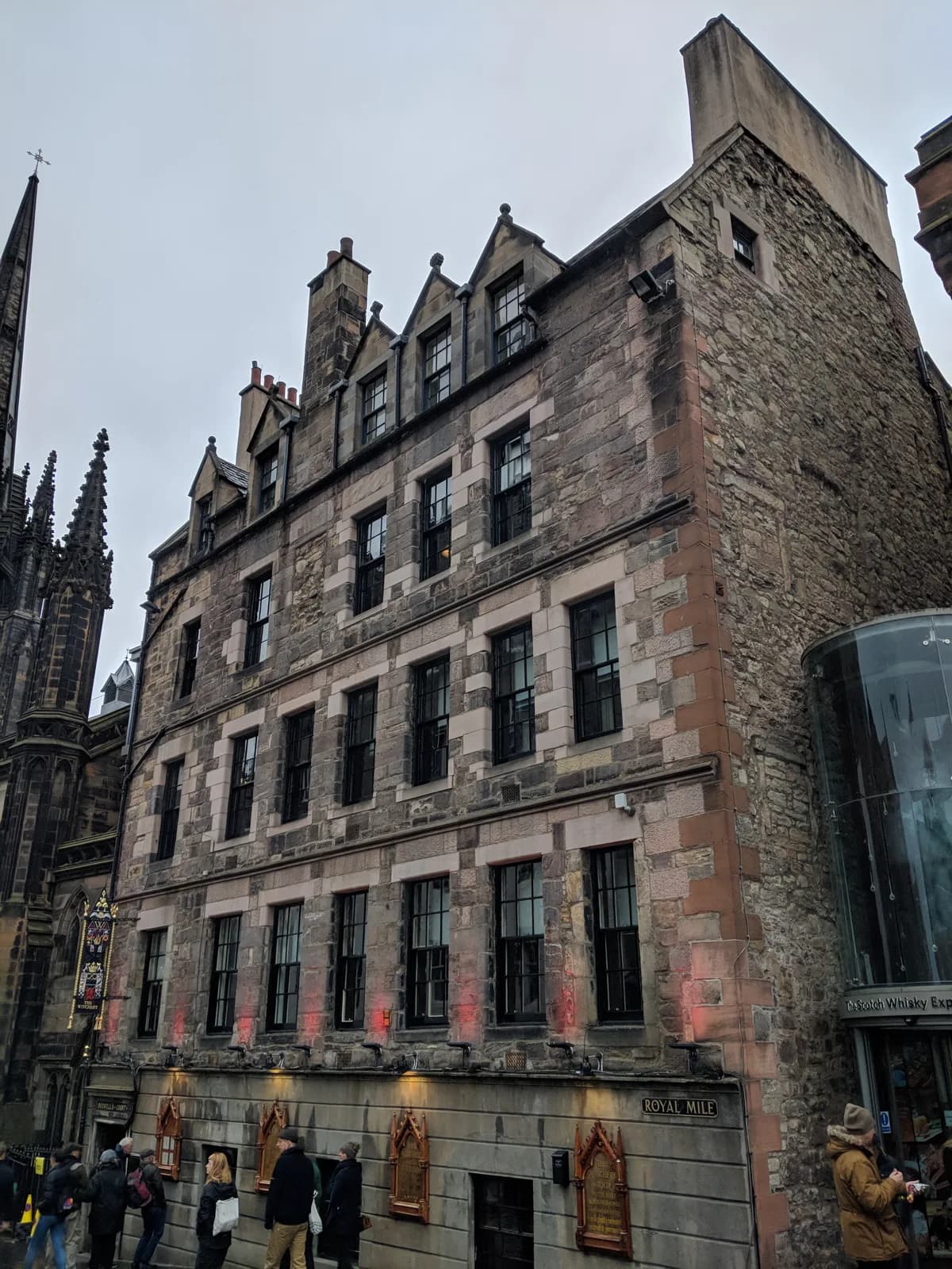 Boswell Court on Castlehill at the top of the Royal Mile in Edinburgh