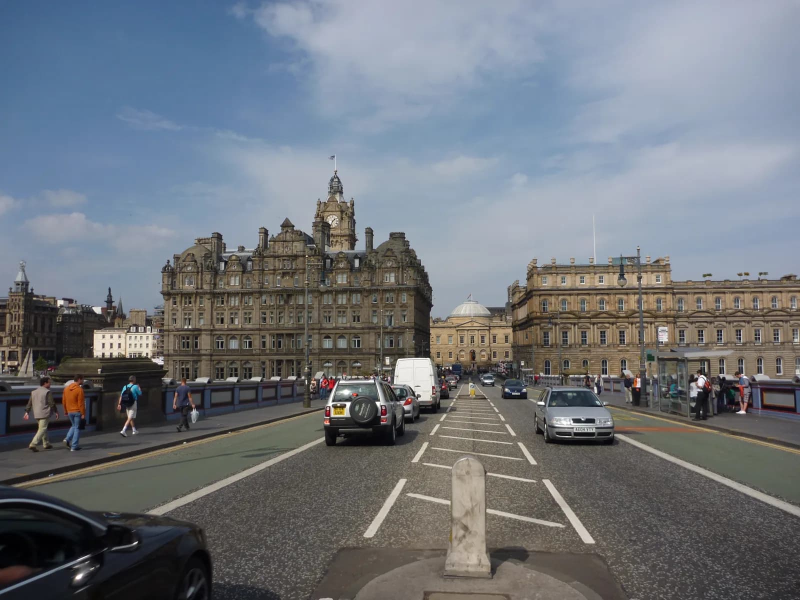 North Bridge in Edinburgh, linking the Old Town and the New Town