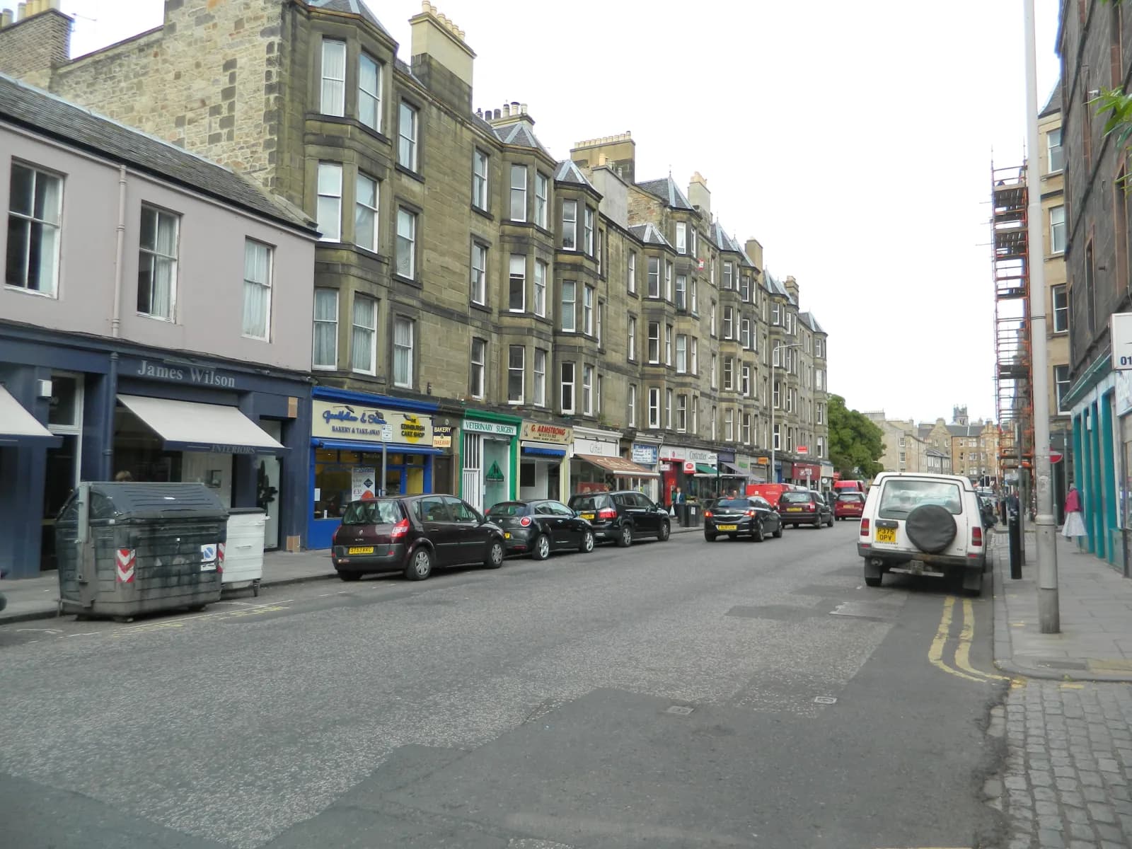 Raeburn Place, the shopping street of Stockbridge in Edinburgh