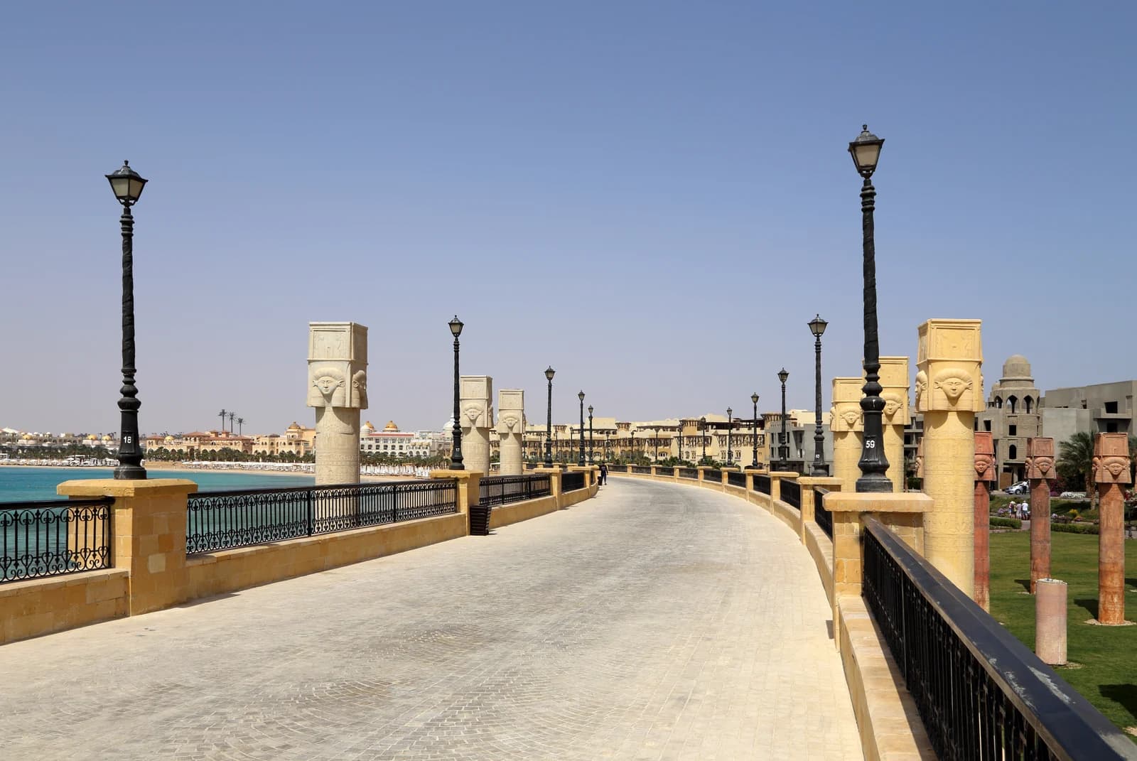 The purpose-built resort bay at Sahl Hasheesh, half an hour south of Hurghada airport