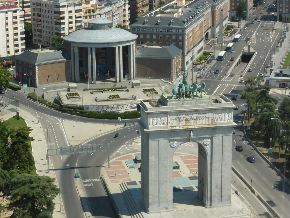 The Arco de la Victoria at Moncloa, north-west of central Madrid