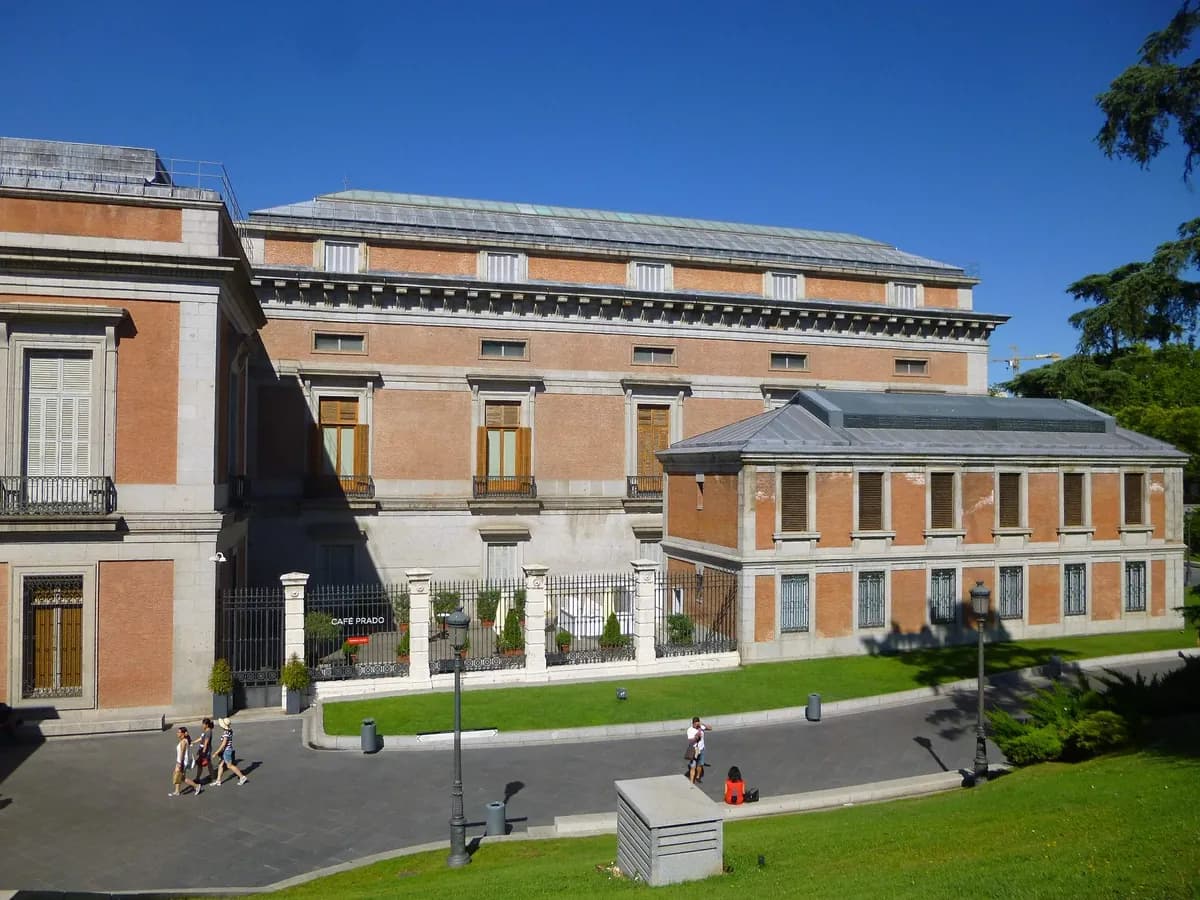 The Villanueva building of the Museo del Prado on Madrid's Paseo del Prado