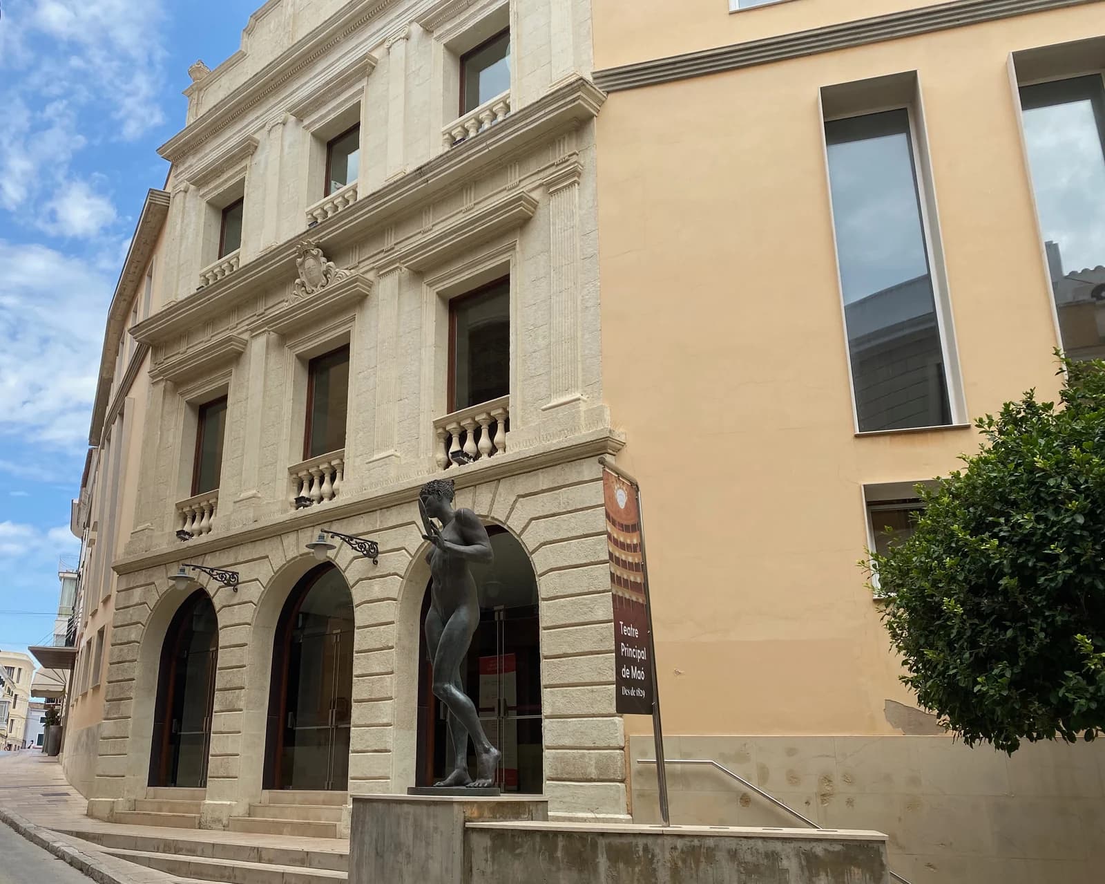 The Teatre Principal in Mahon's old town, on the streets where the smallest boutique hotels in Menorca stand