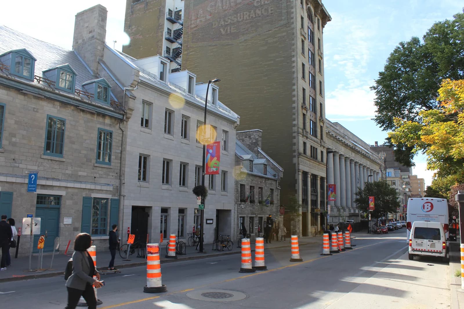 Rue Notre-Dame in Old Montreal, the quarter around Hotel Bonaparte