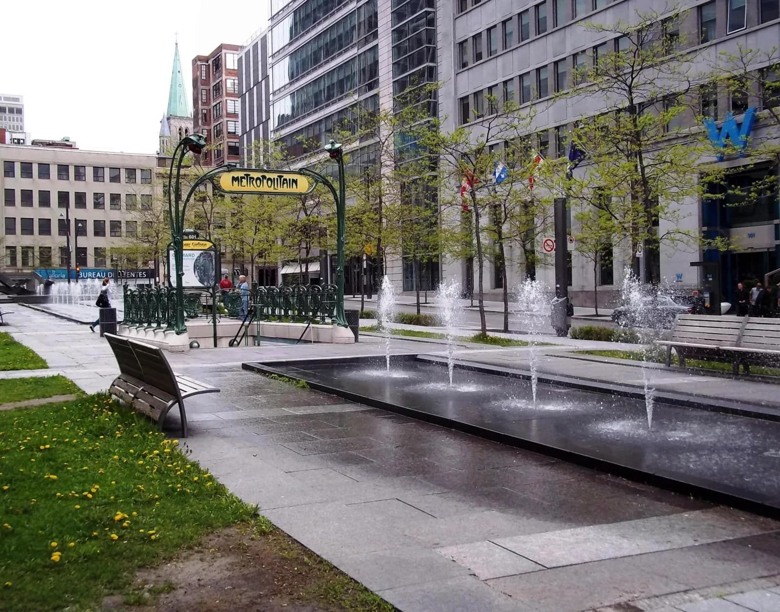 Square Victoria in the Quartier international beside Hotel Humaniti