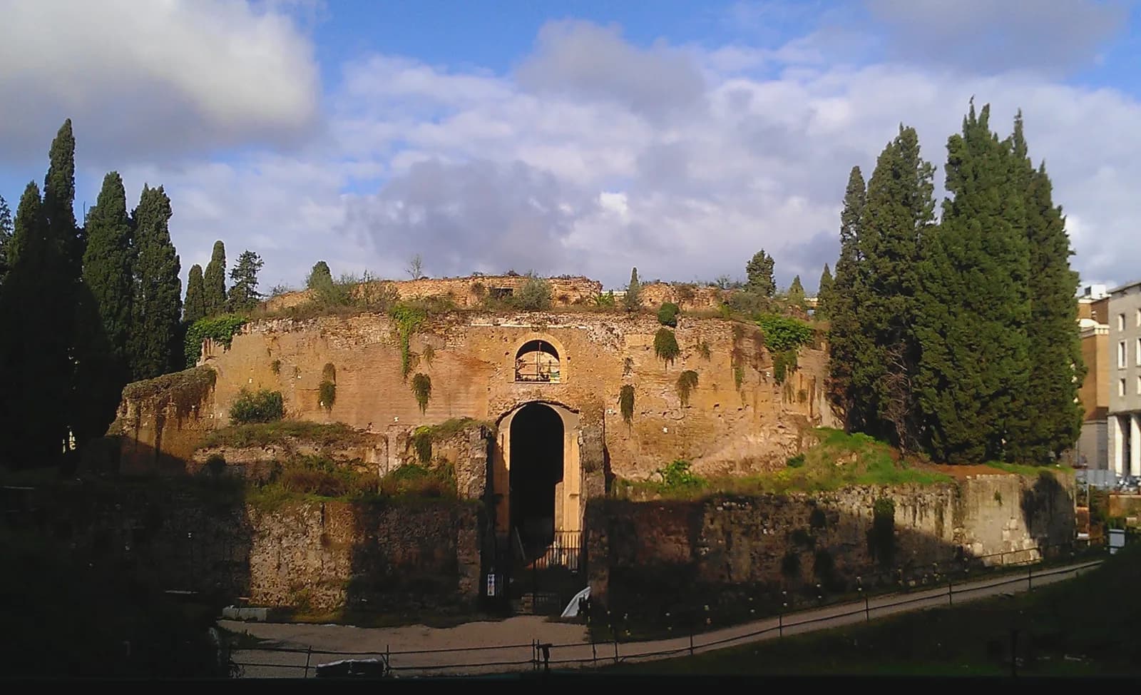 The Mausoleum of Augustus, the restored monument at the centre of Piazza Augusto Imperatore