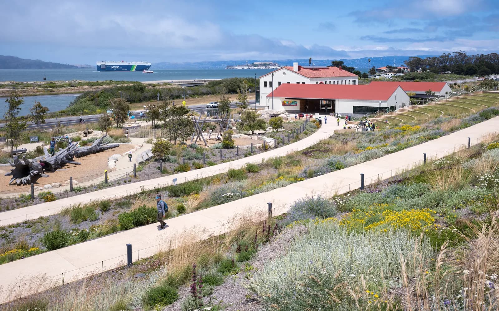 The Presidio in San Francisco with a family