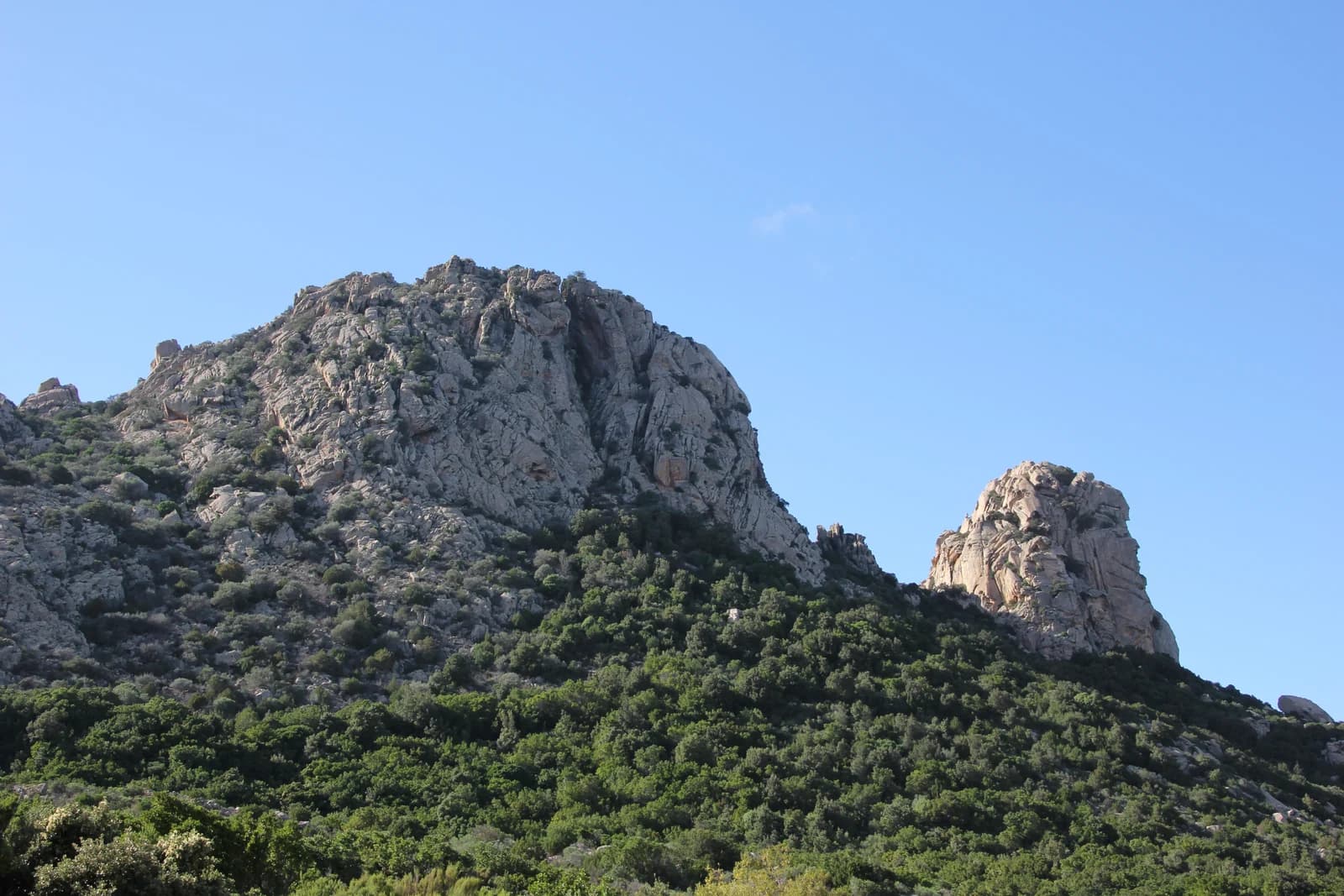 The granite peaks above San Pantaleo, in the hills behind the Costa Smeralda