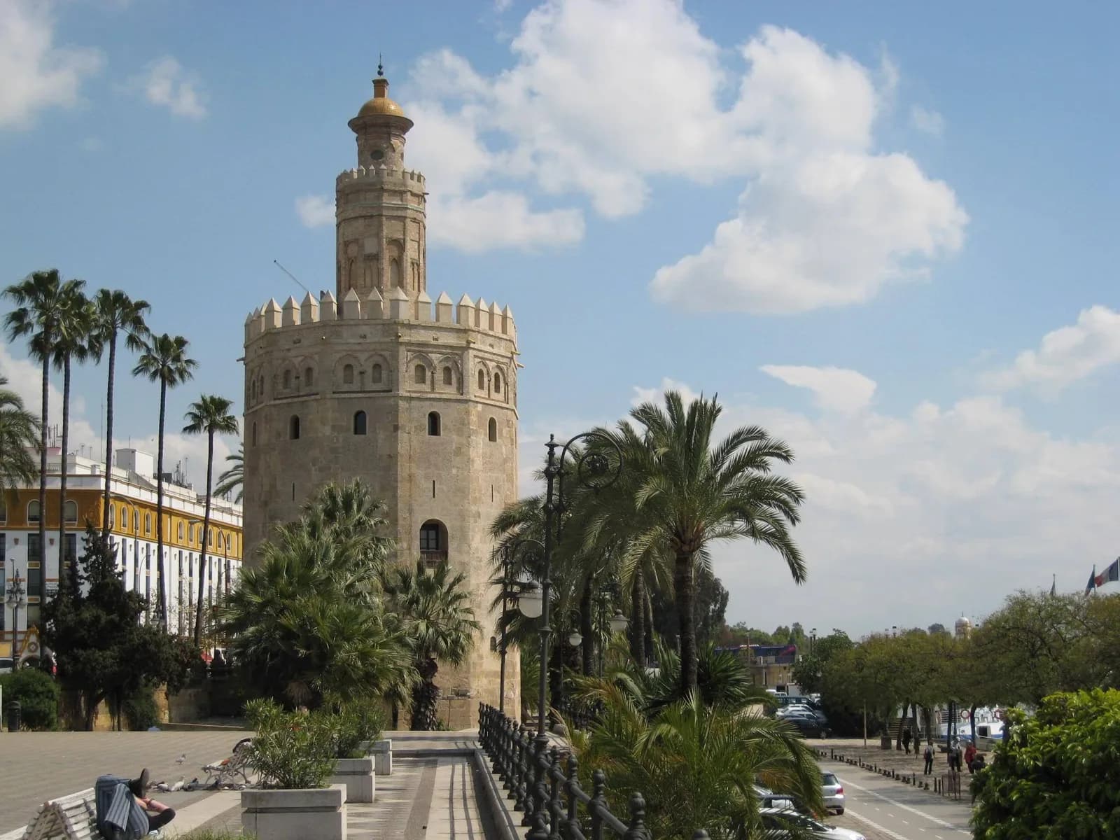 The Torre del Oro on the riverside in El Arenal, Seville