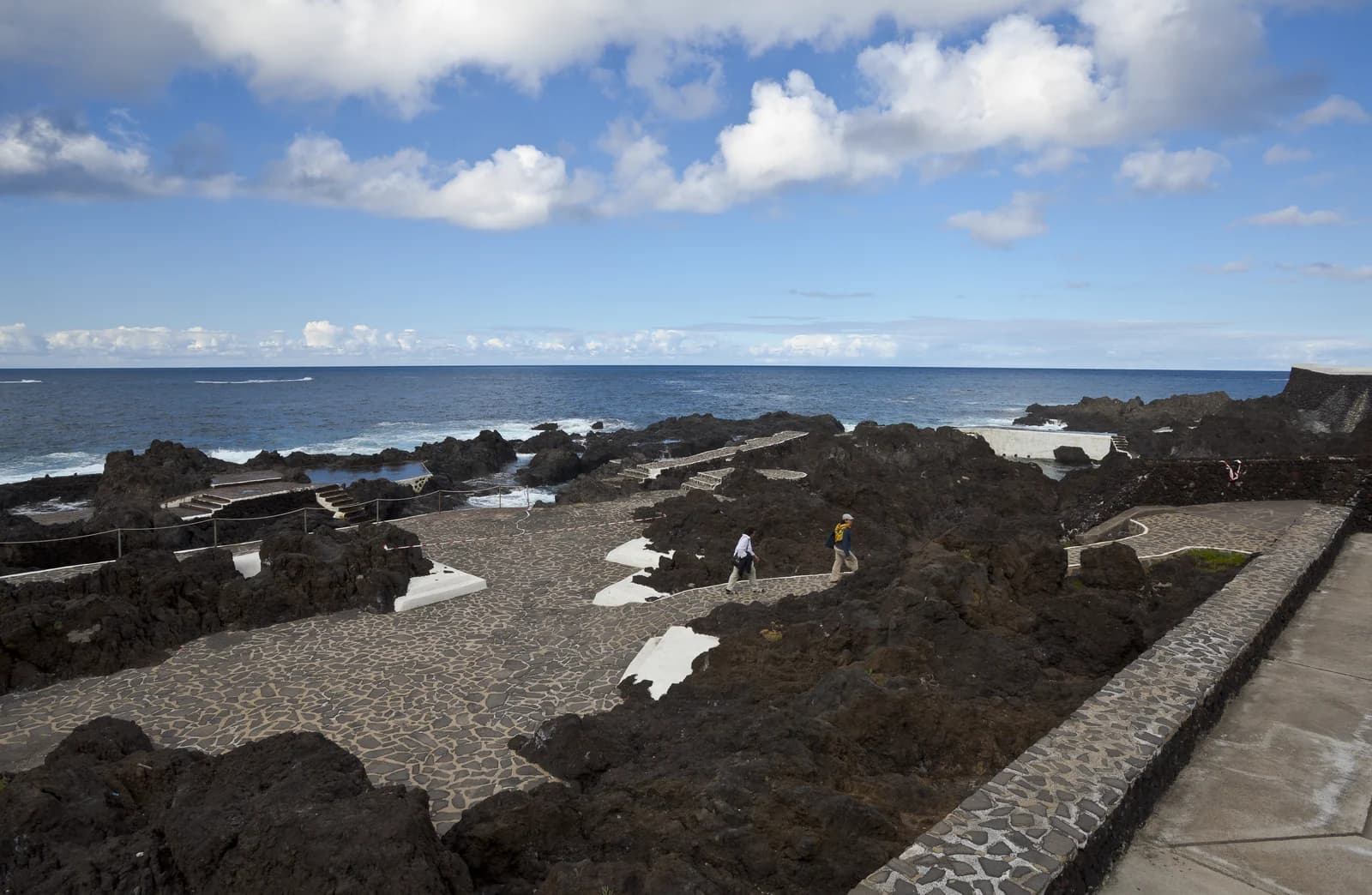 The lava-rock sea pools on the waterfront at Garachico, the north-west town of boutique hotels in old houses