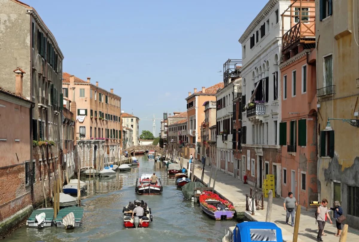 The Fondamenta della Sensa in northern Cannaregio, a lived-in corner of Venice