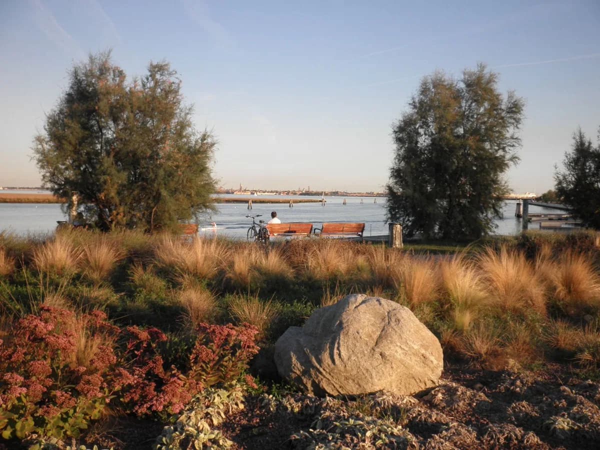 Parco San Giuliano at Mestre on the mainland, looking across the Venetian lagoon