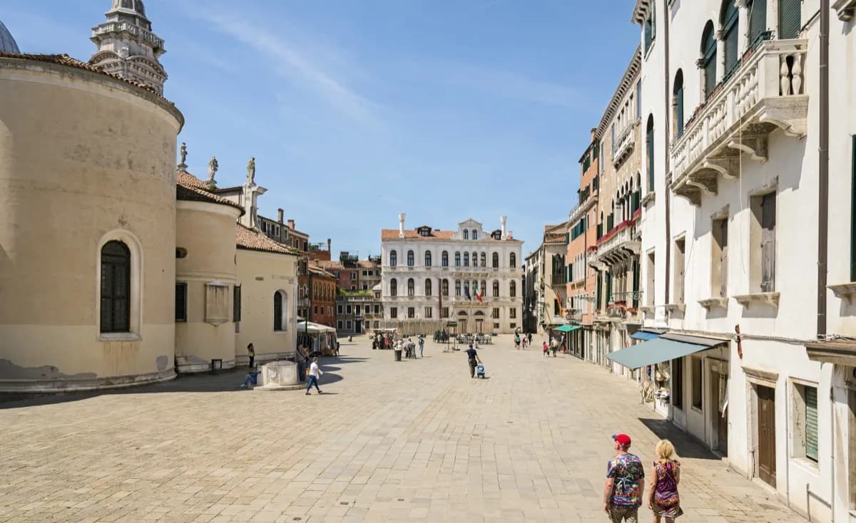 Campo Santa Maria Formosa in Venice, one of the largest open squares in the city