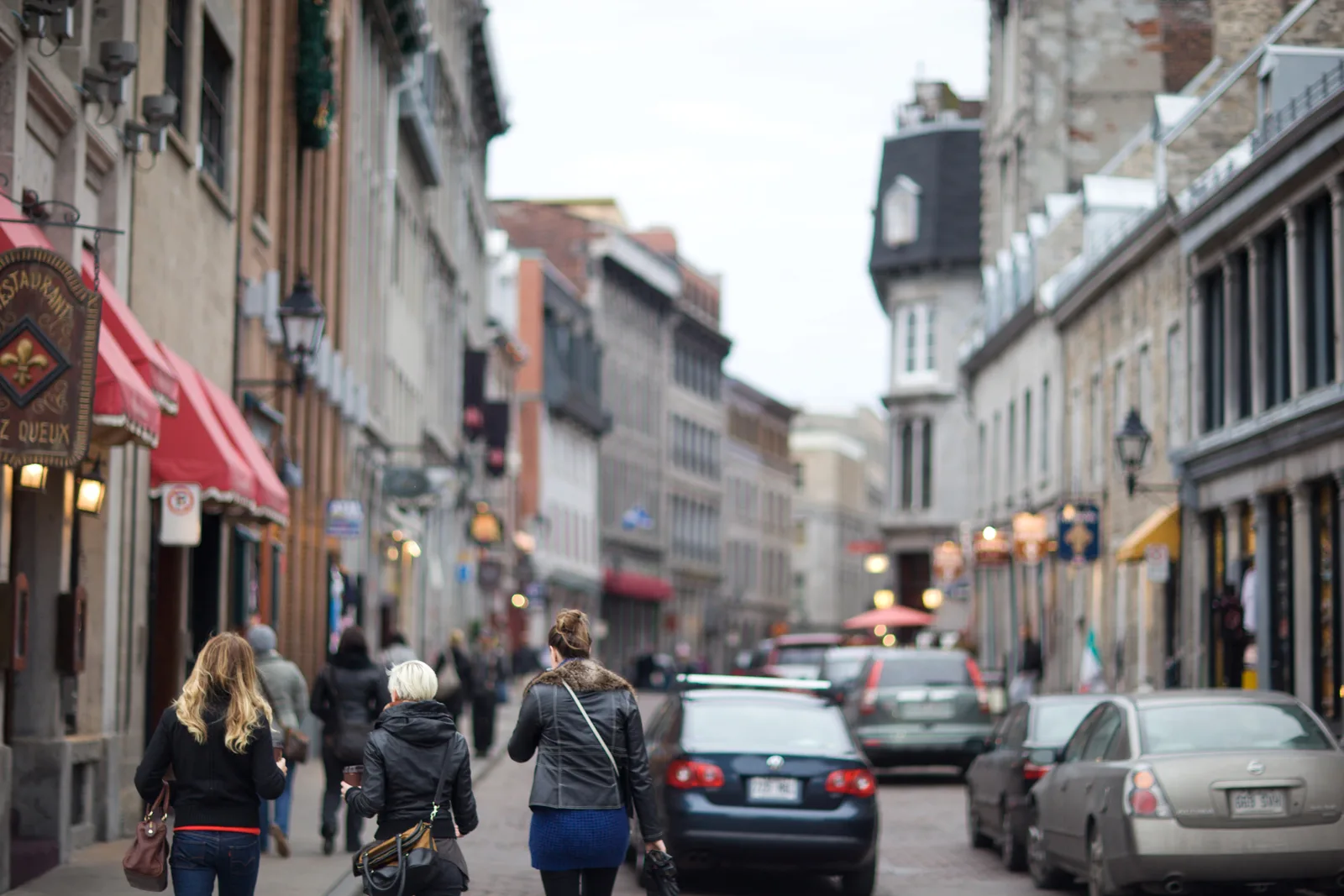 Rue Saint-Paul in Old Montreal, the streetscape near the best family hotels in Montreal