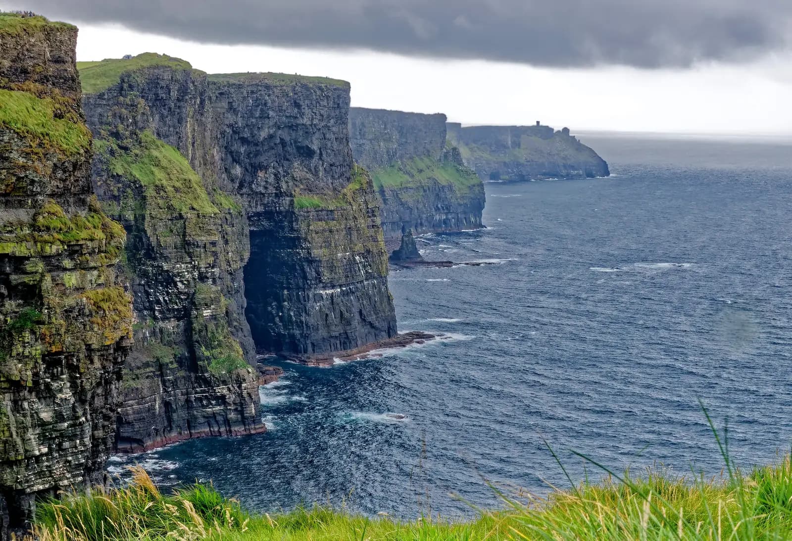 The Cliffs of Moher rising above the Atlantic on Ireland's west coast