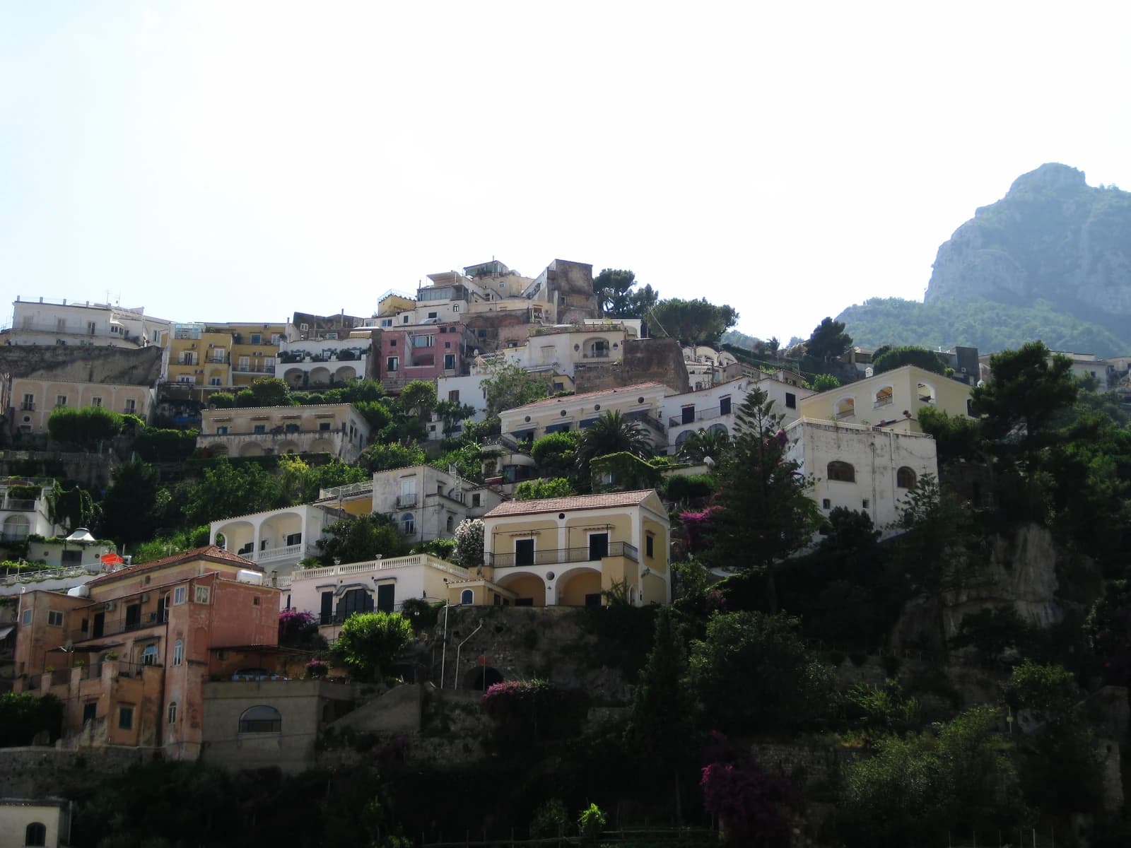 Positano coast road in Amalfi Coast