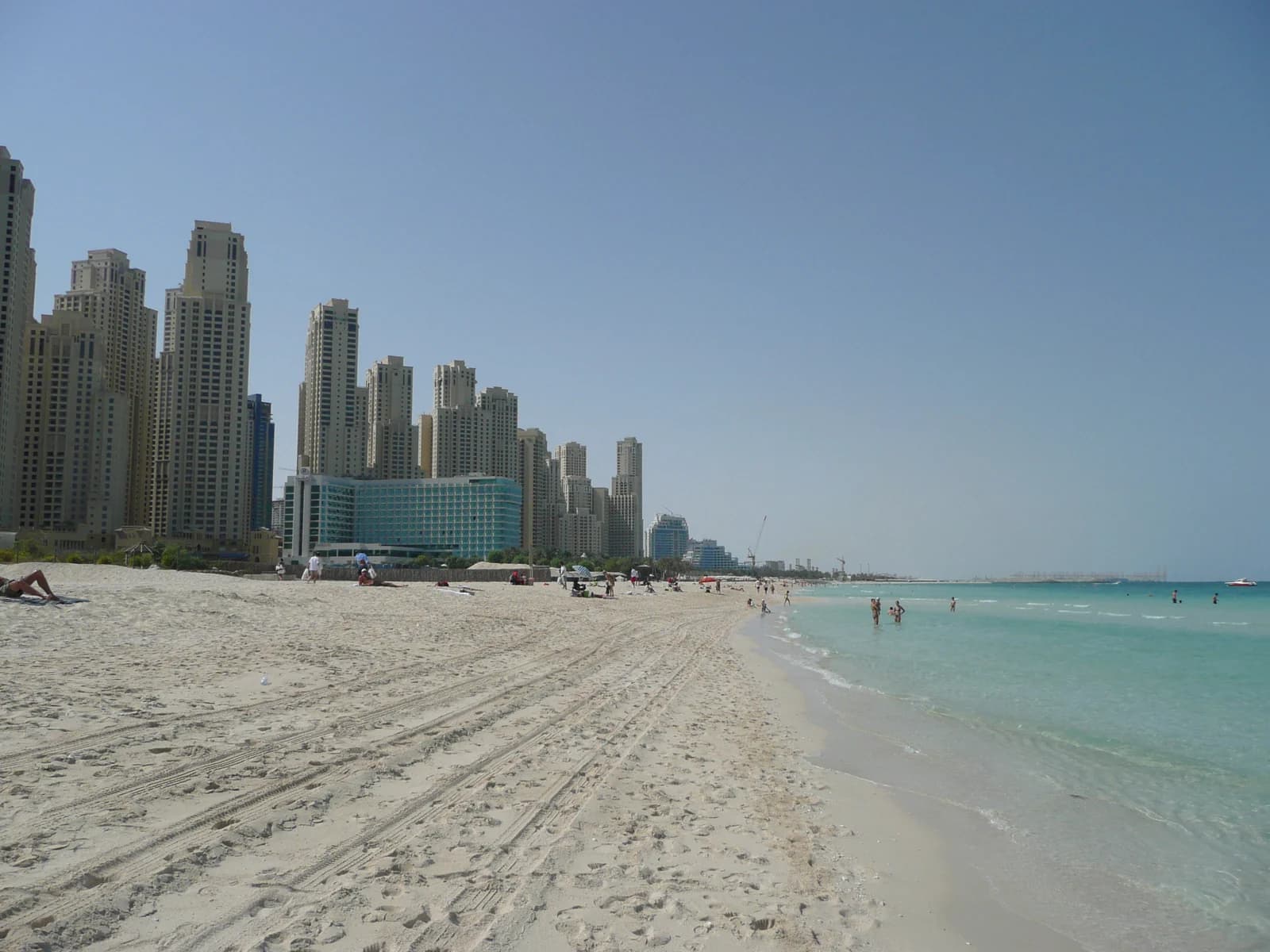 The shoreline at Jebel Ali in the far south-west of Dubai, well beyond the Marina