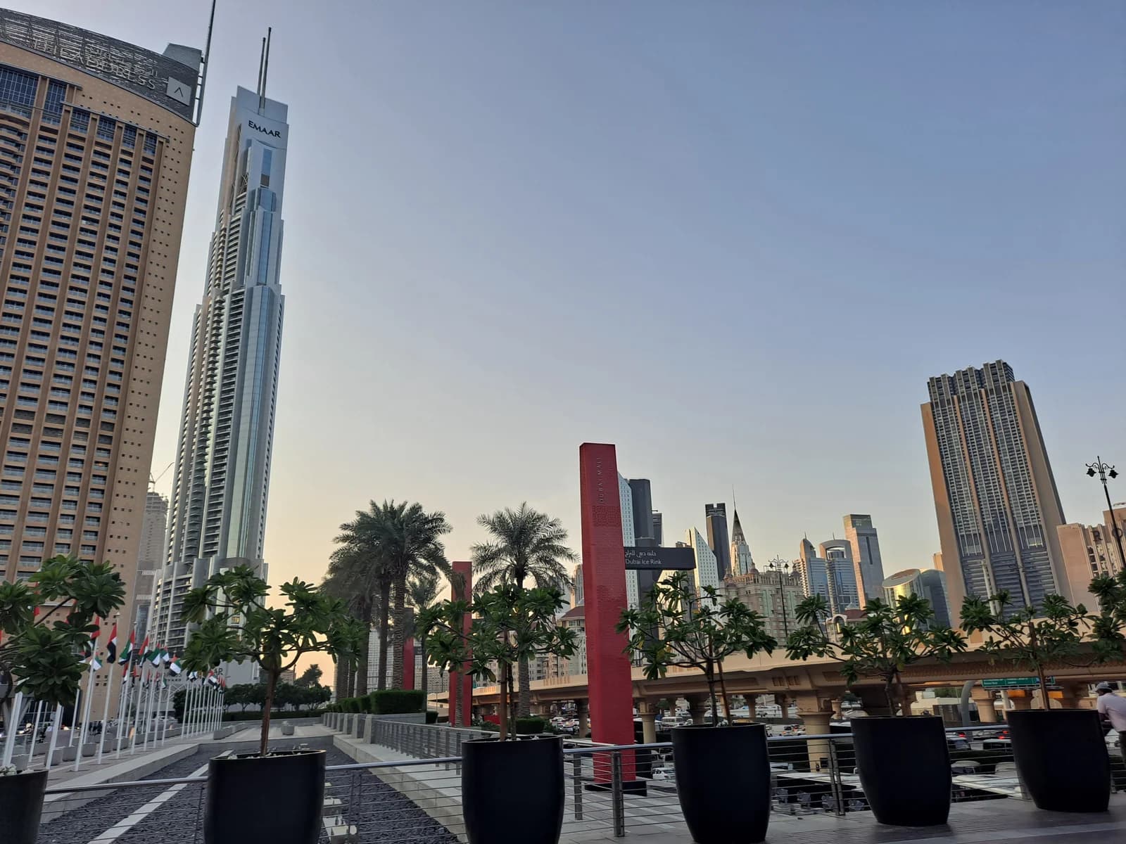 The Dubai Mall in Downtown Dubai, next to the Burj Khalifa and the fountain