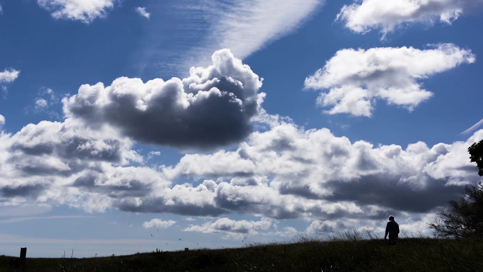 Clouds over the coast at Malahide in north County Dublin