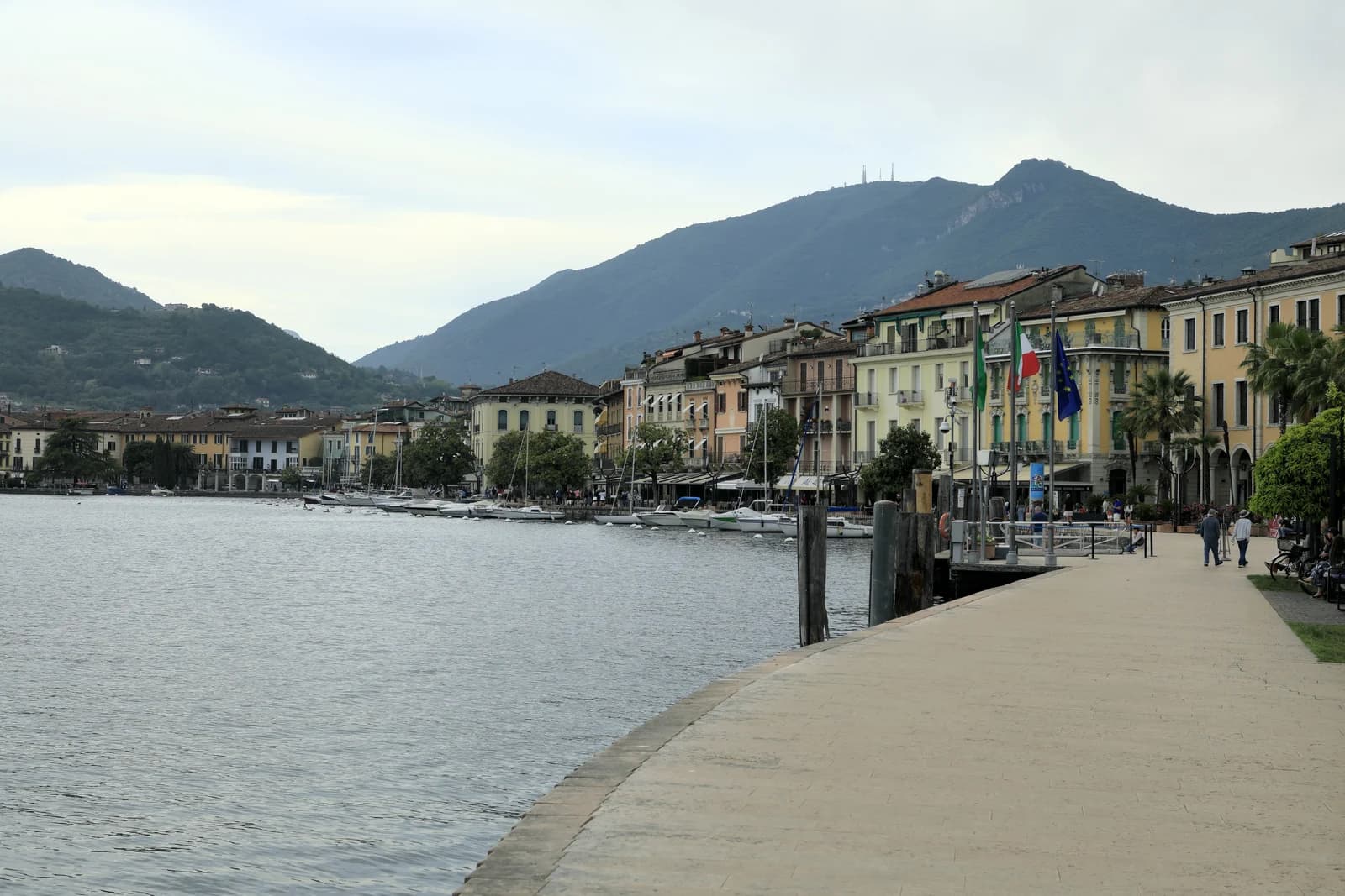The lakefront promenade at Salò on the western shore of Lake Garda