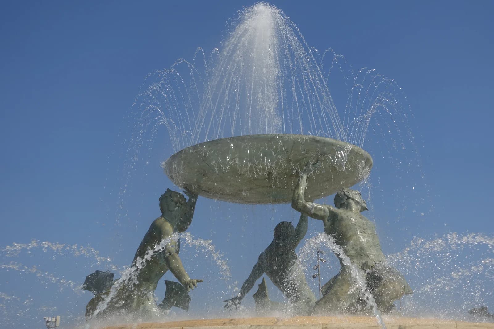 The Triton Fountain outside Valletta's City Gate