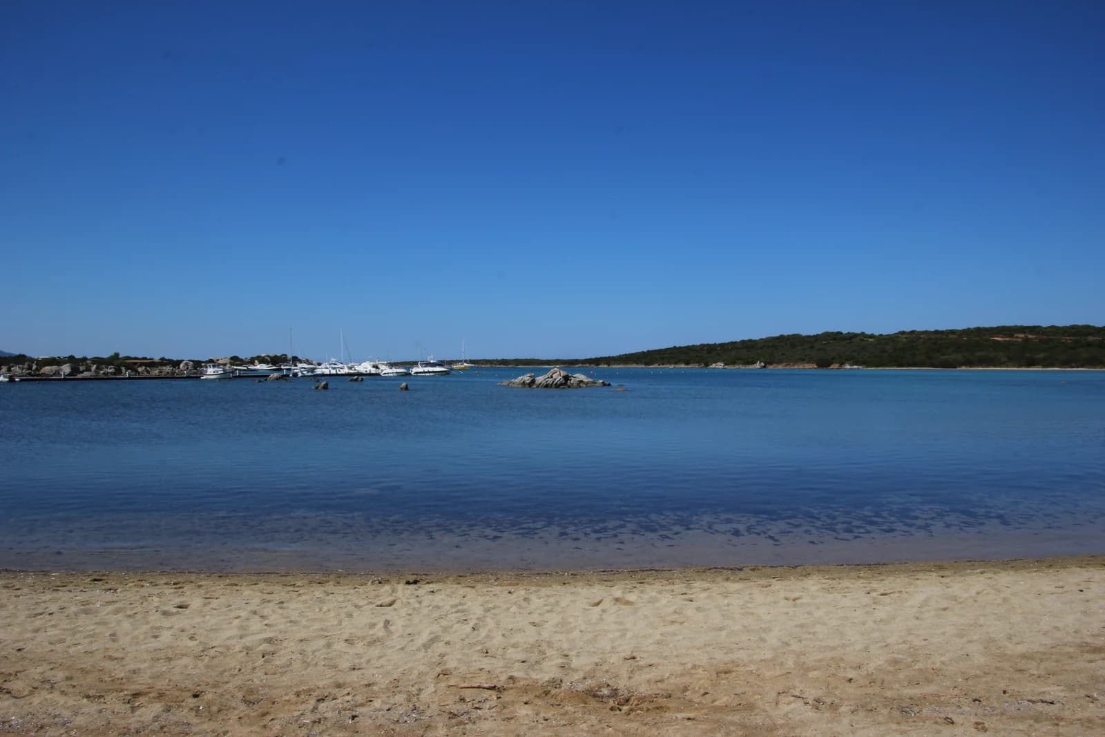 The sandy shore of the Golfo di Marinella near Porto Rotondo