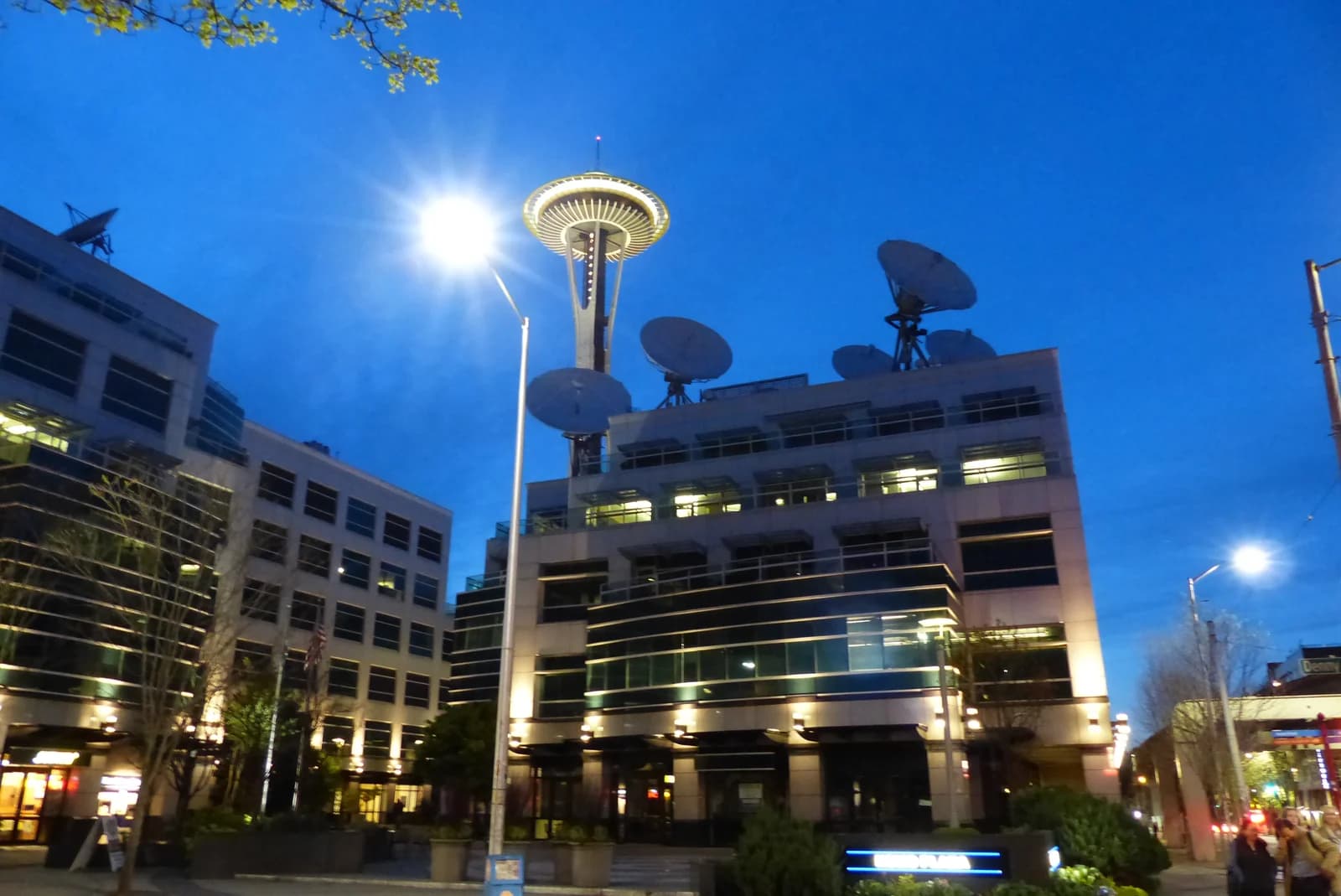 Apartment blocks and older low-rise buildings on a Belltown street in Seattle