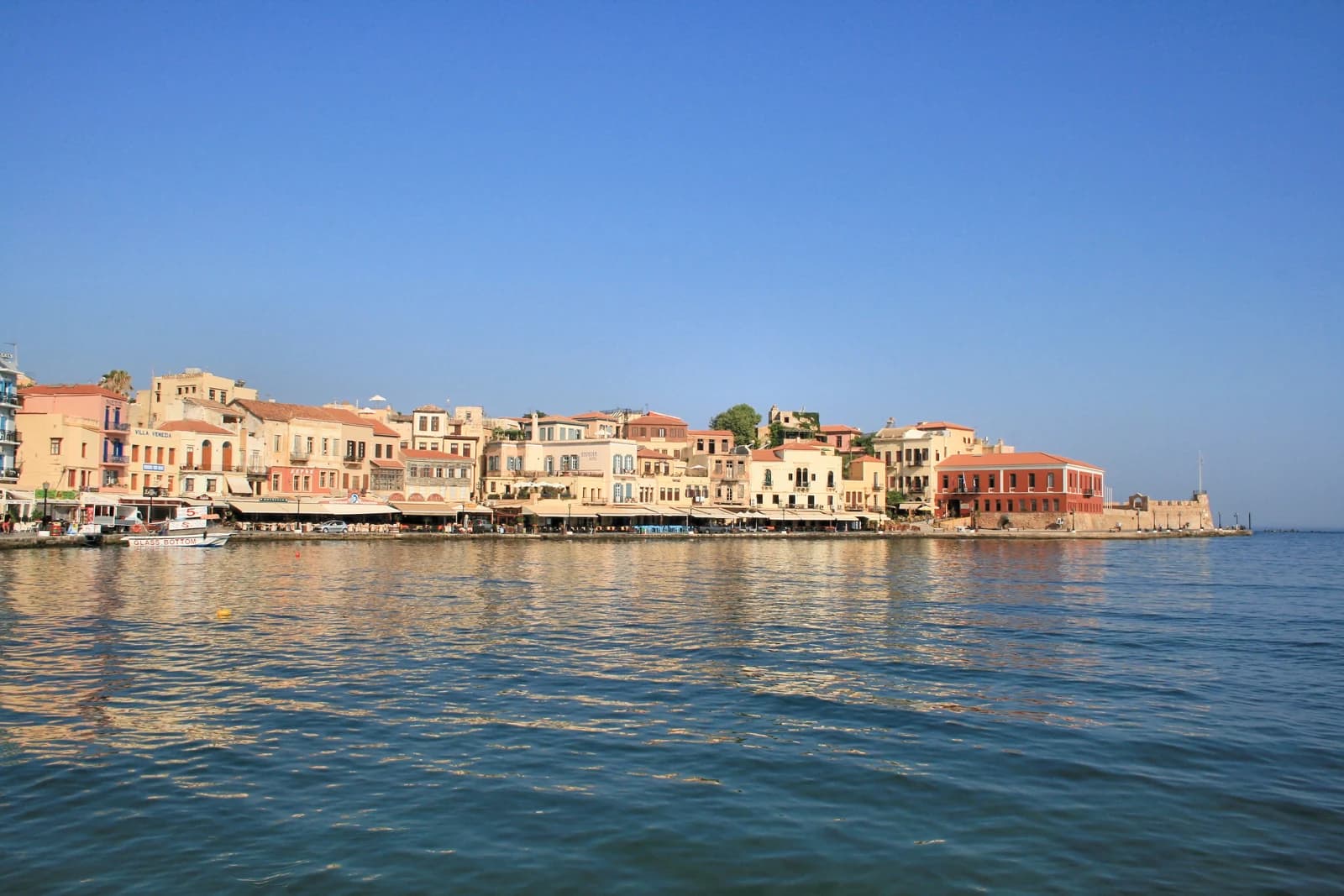 The Venetian harbour front at Chania on Crete, where four of these family hotels stand