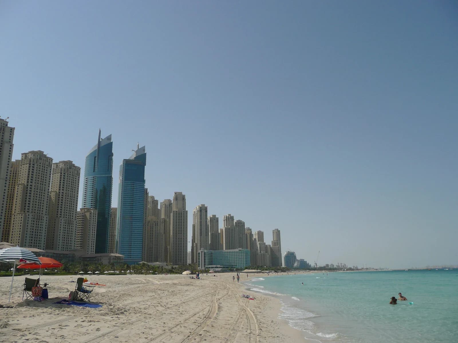 The shoreline at Jebel Ali in the far south-west of Dubai