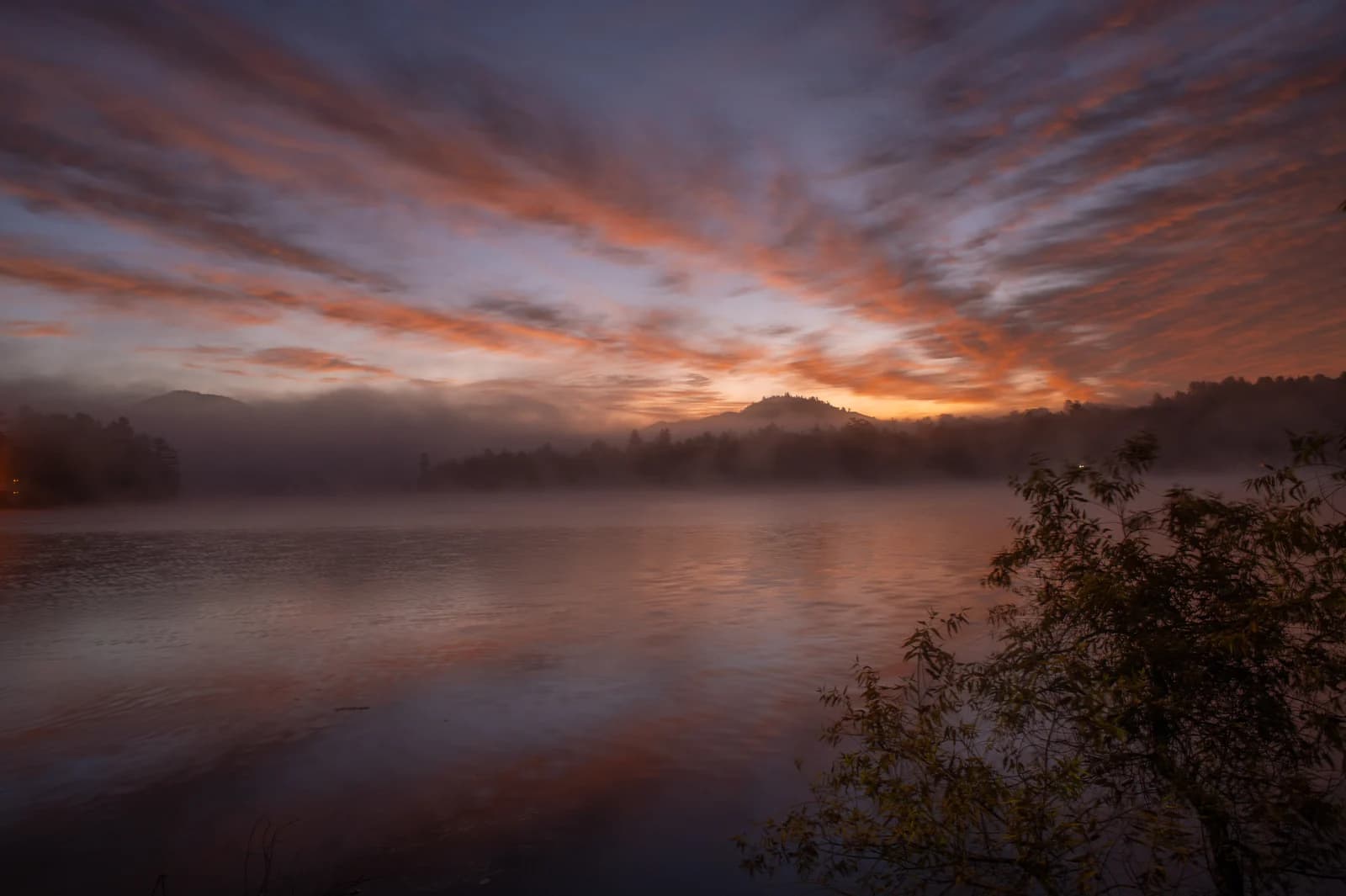 Forest and water in the Adirondack Mountains of northern New York