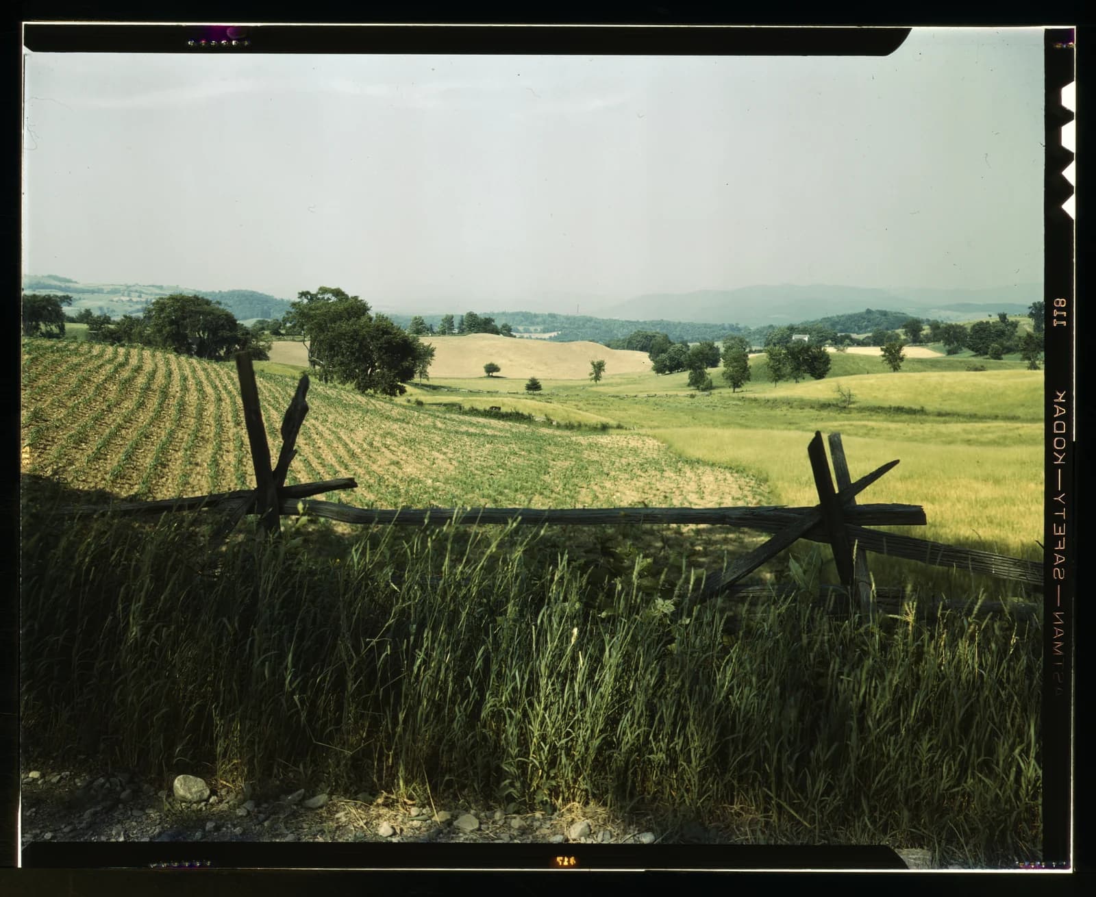 Farmland in the Taconic range near the Hudson River Valley in New York State