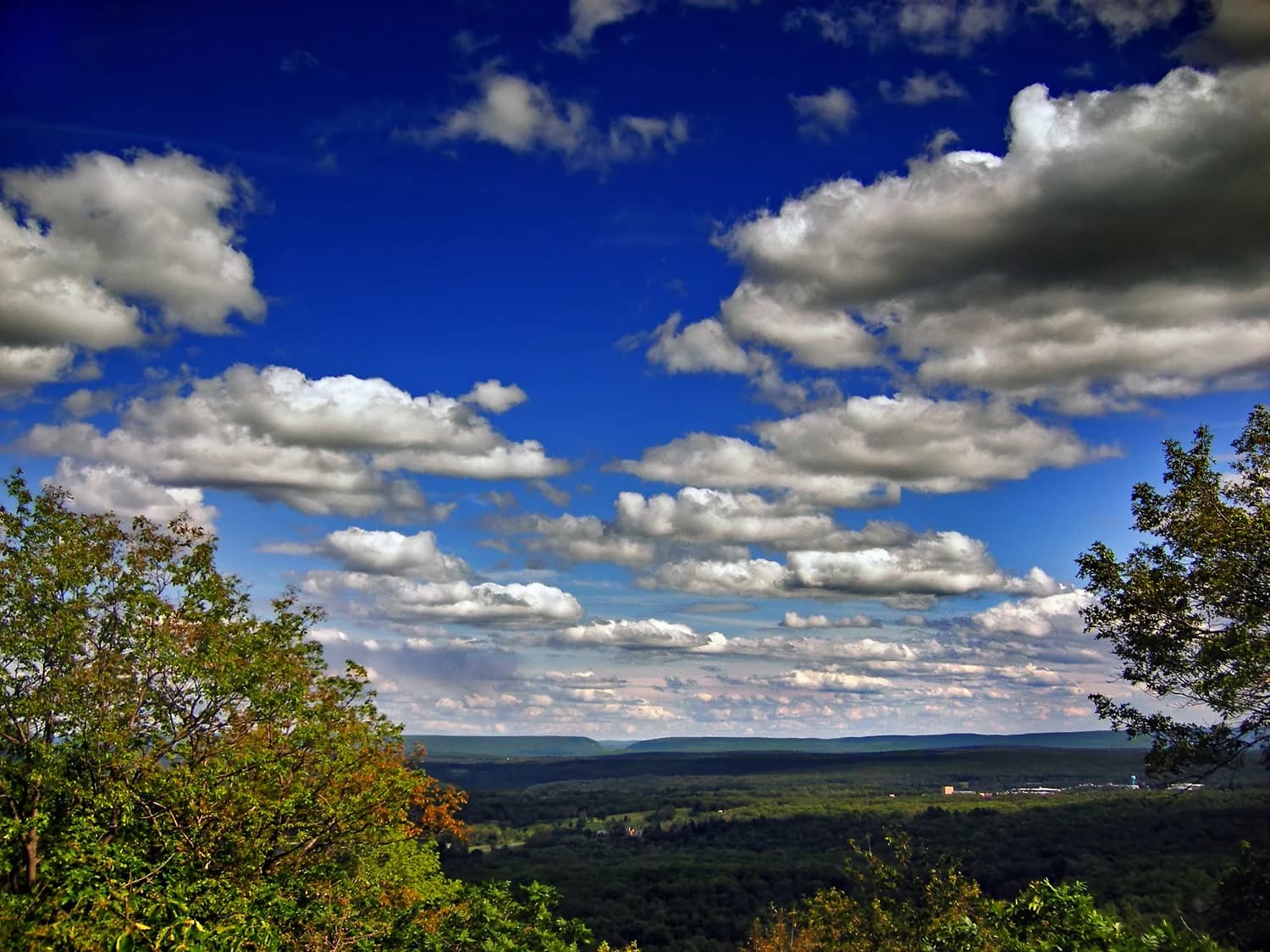 A wooded overlook in the Pocono Mountains of Pennsylvania