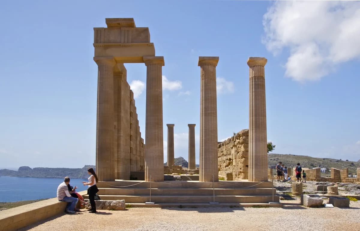 Acropolis of Rhodes (Monte Smith) in Rhodes