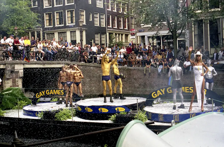Amsterdam Pride canal parade in Amsterdam