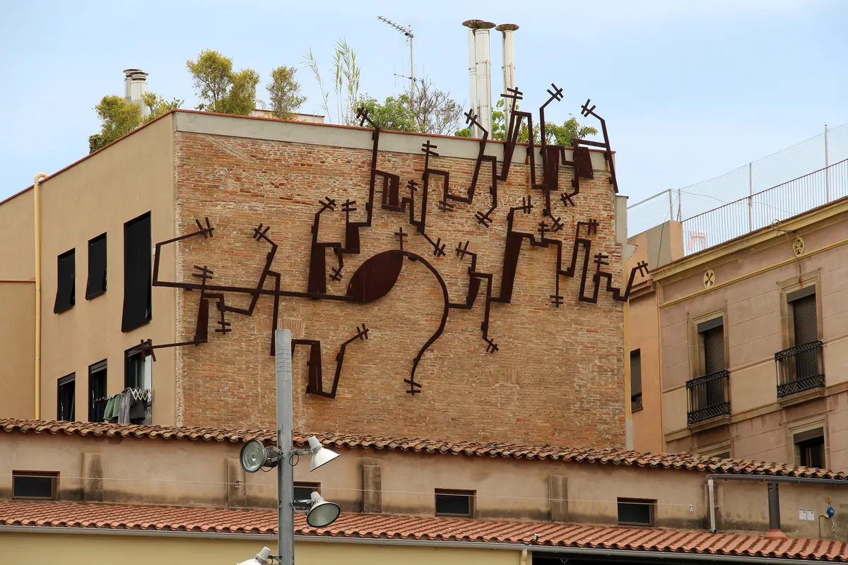El Raval in Barcelona, where the tenth-floor terraces look across the old town roofs