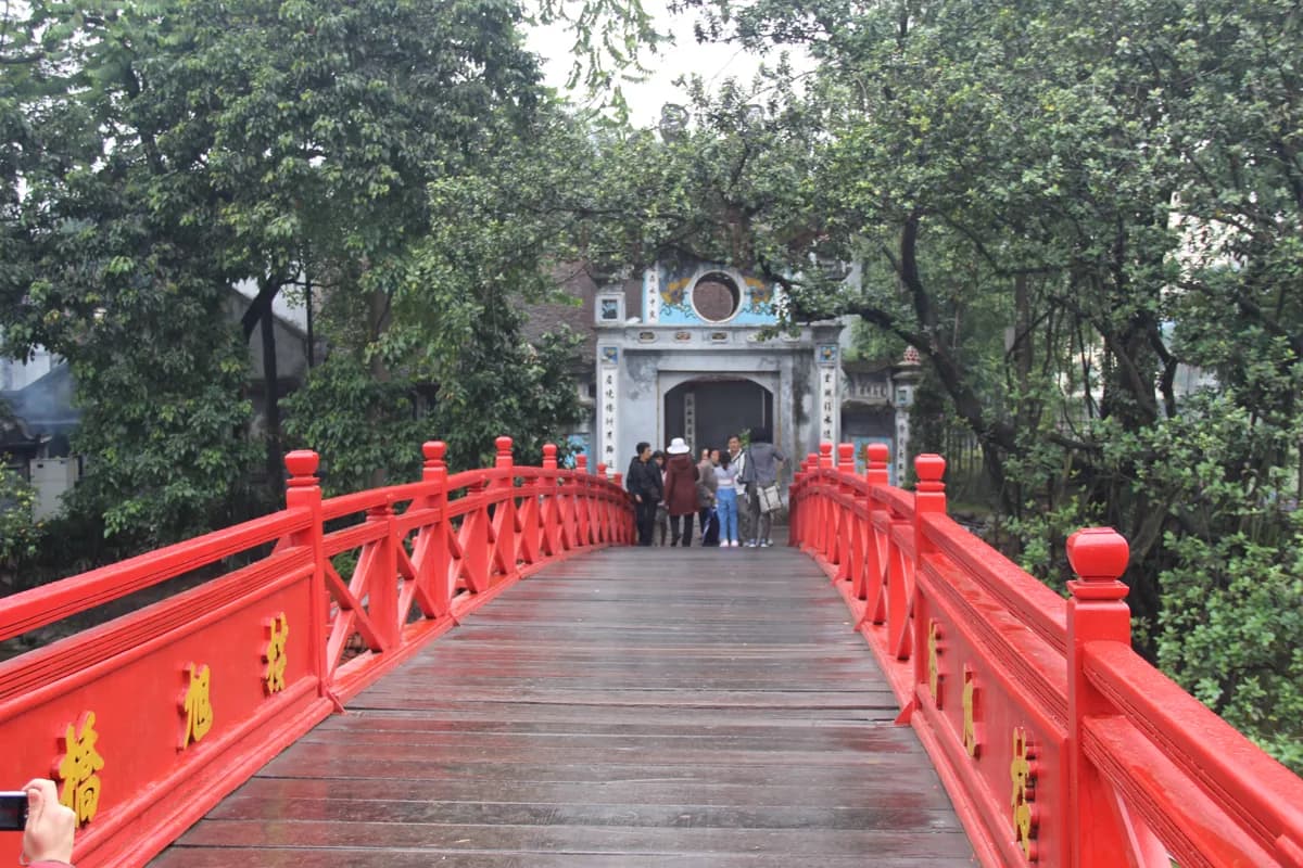 Hoan Kiem Lake and Ngoc Son Temple in Hanoi