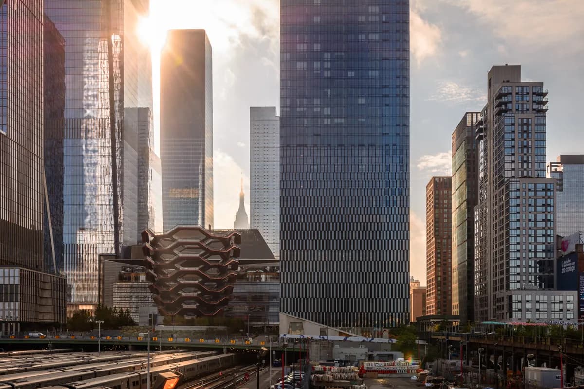 Hudson Yards and the Vessel in New York