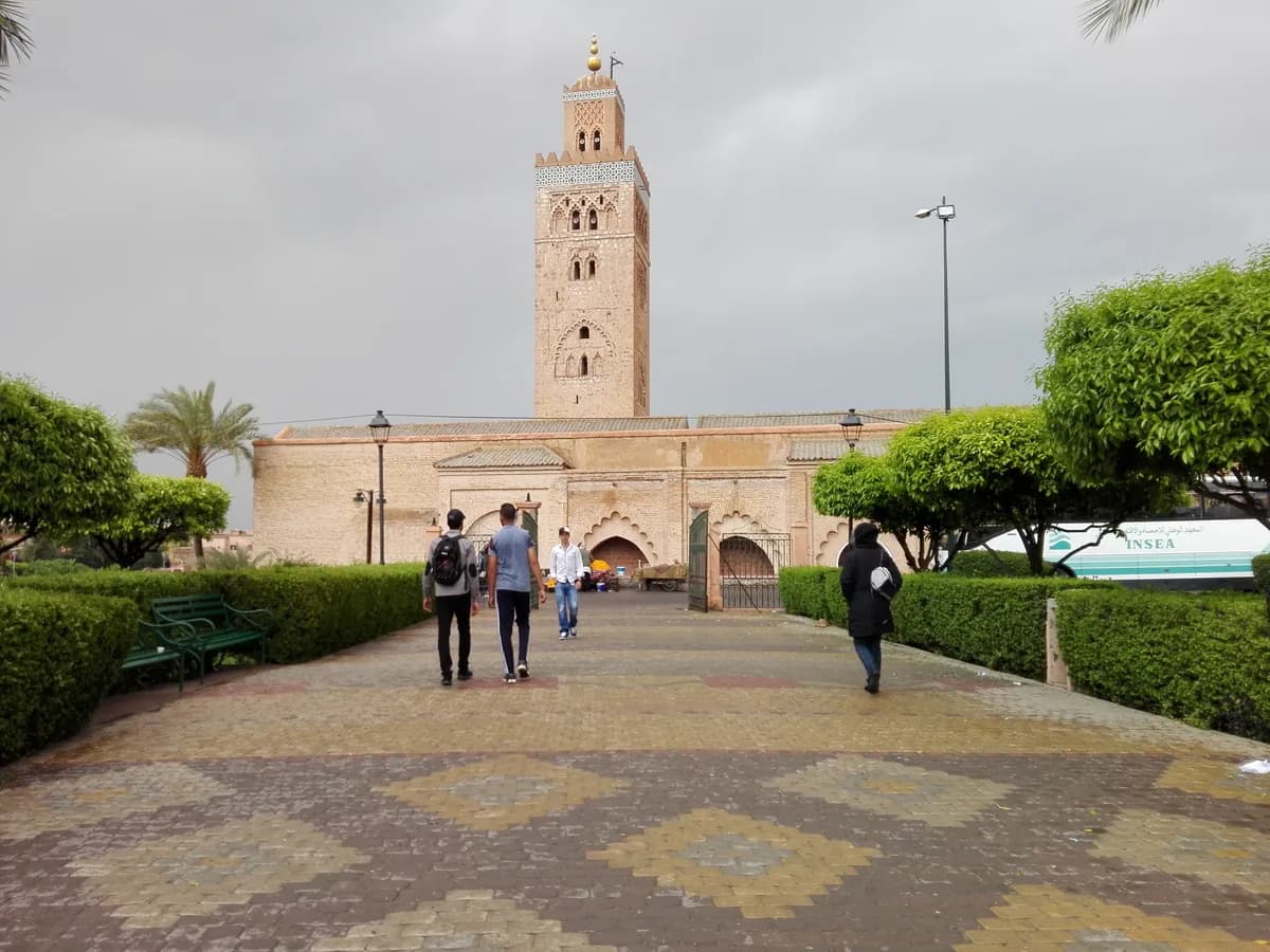Koutoubia Mosque & gardens in Marrakech