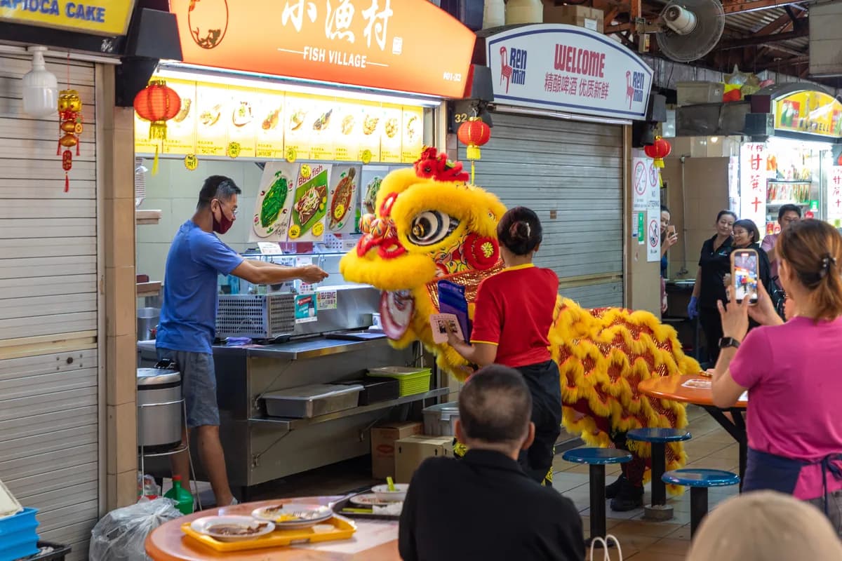 Maxwell Food Centre in Singapore