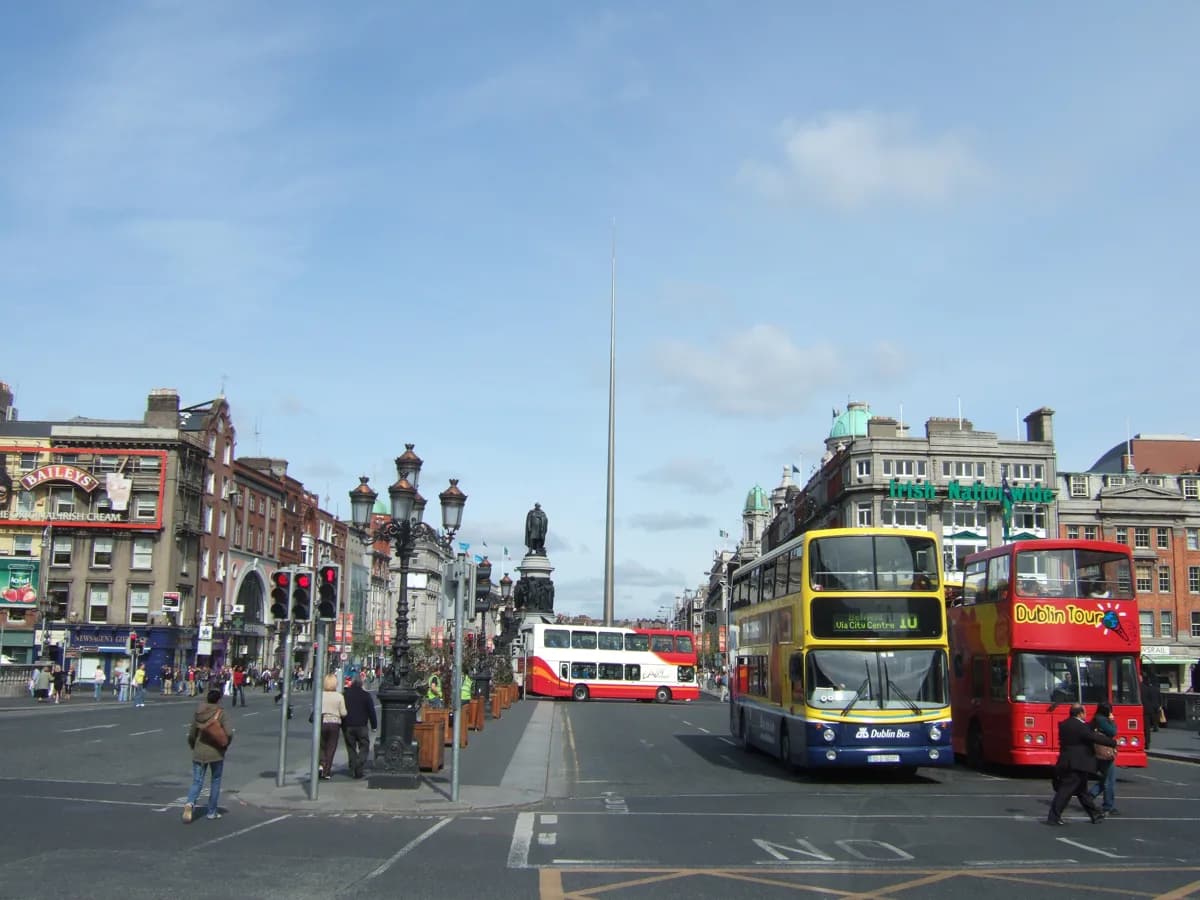 North City around O'Connell Street in Dublin on a budget