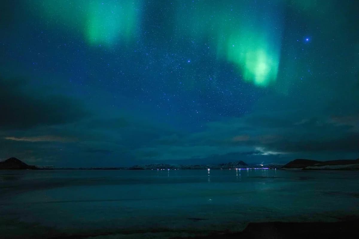 Northern lights (aurora) in Iceland