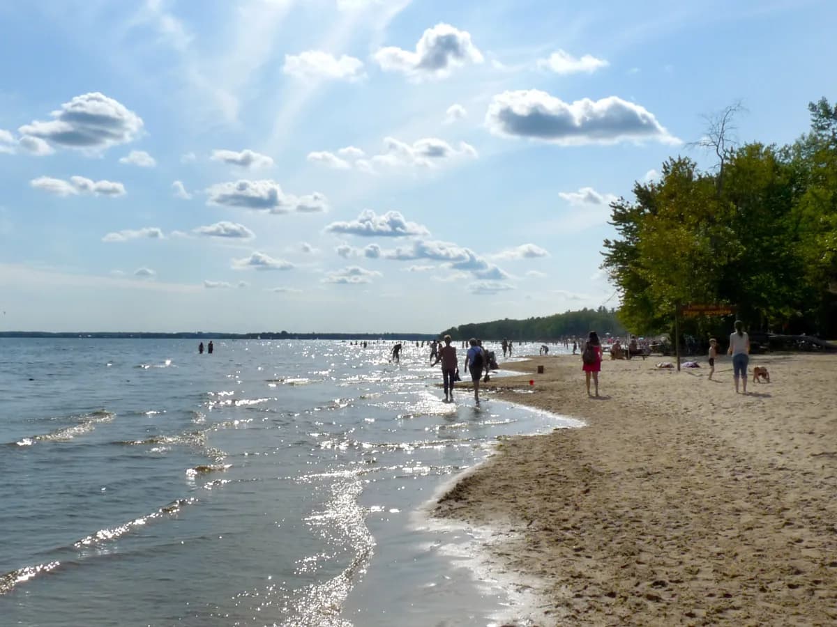 Oka and its beach, a day trip from Montreal